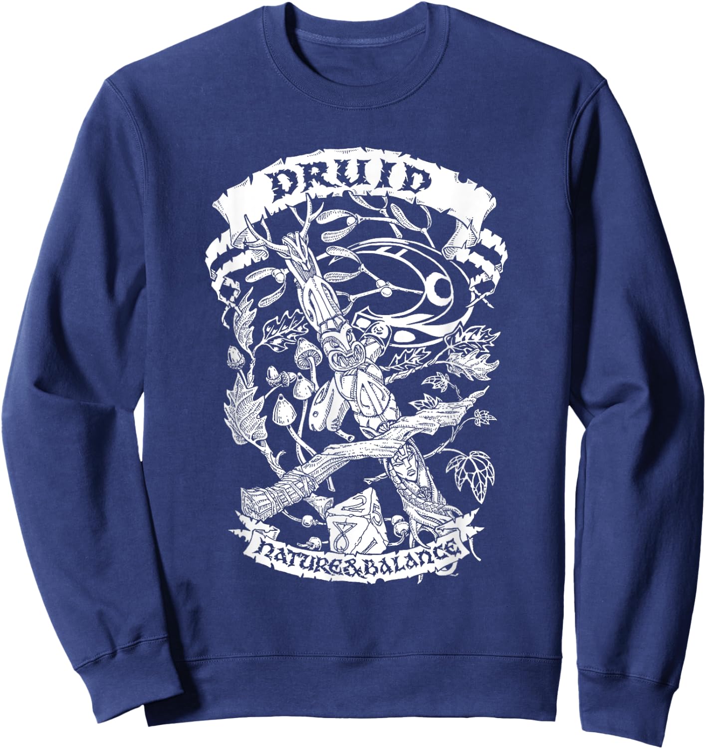 Fantasy RPG - Druid Sweatshirt - Sweatshirt | Navy
