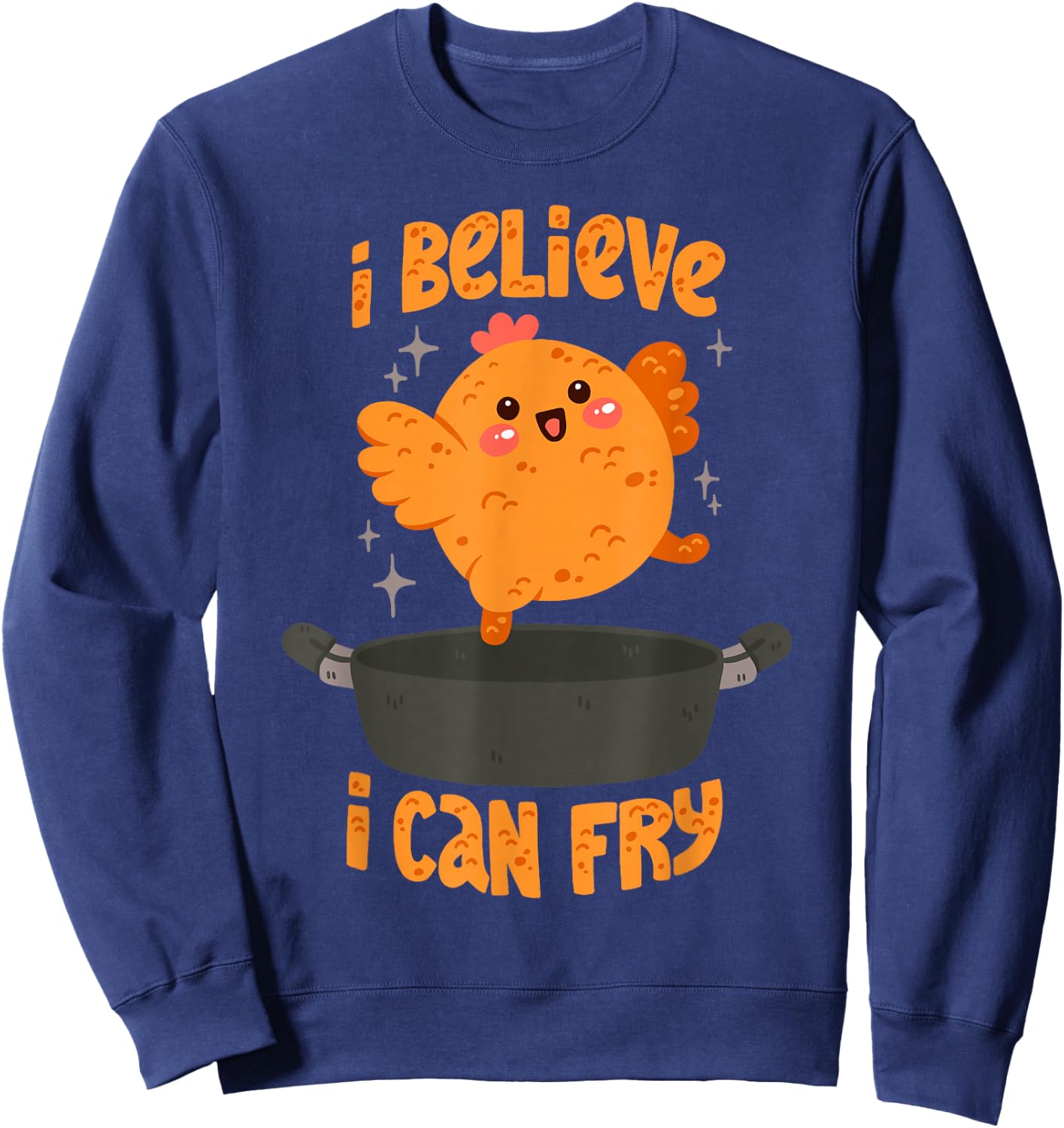 Fried Chicken Pun Sweatshirt - Sweatshirt | Navy
