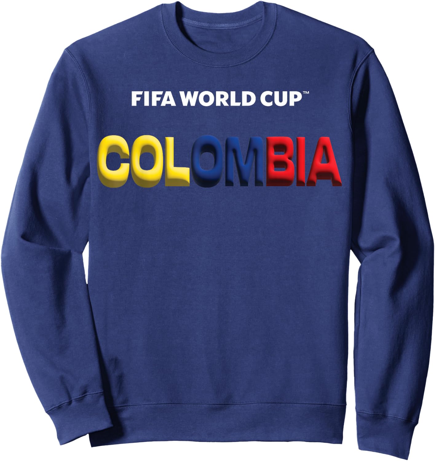 FIFA World CUP26 Colombia Bubble Color Sweatshirt - Sweatshirt | Navy