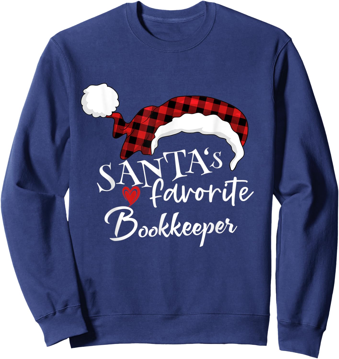 Santa's Favorite Bookkeeper Sweatshirt - Sweatshirt | Navy
