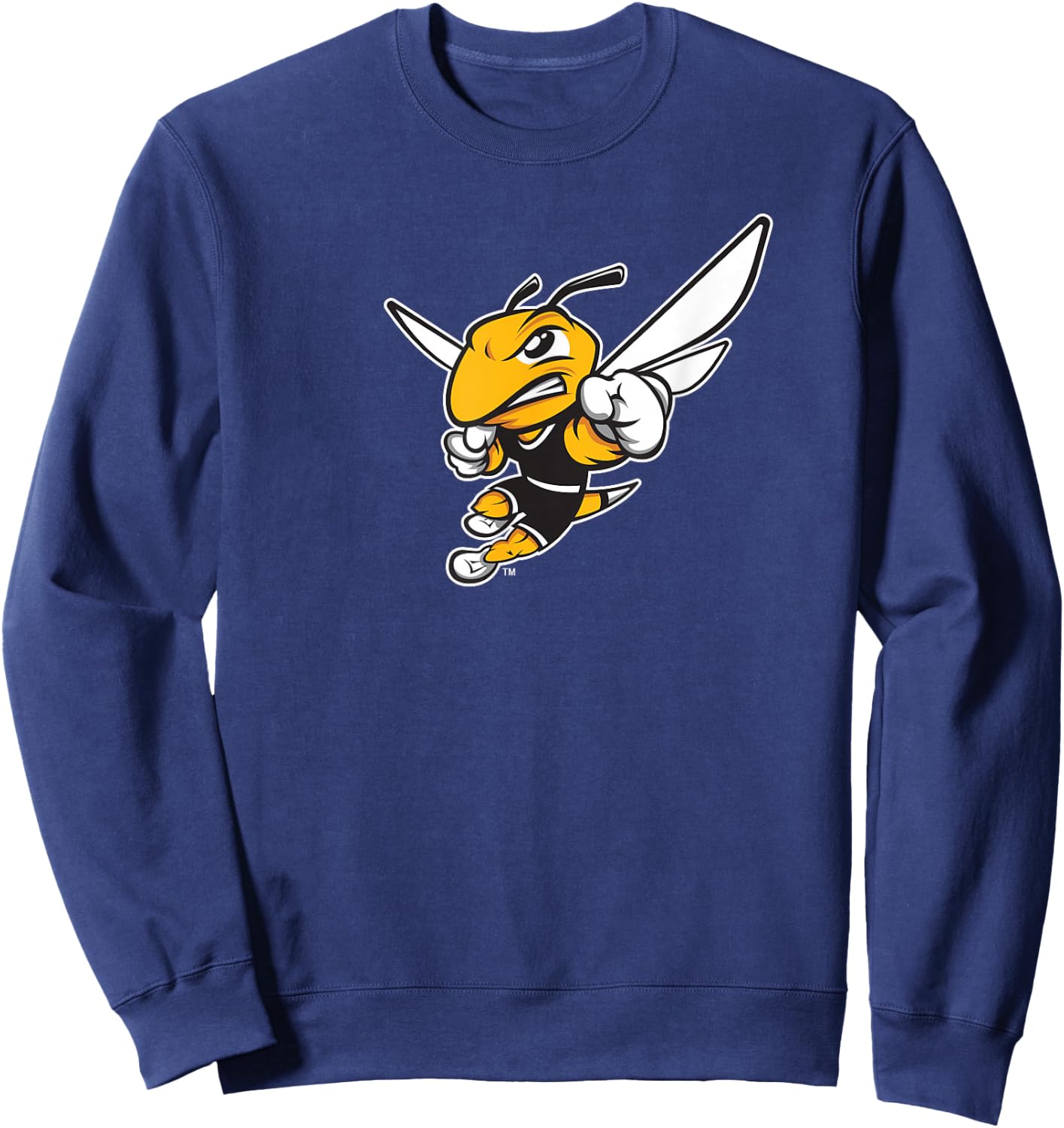 American International College AIC Yellow Jacket Fan Sweatshirt - Sweatshirt | Navy