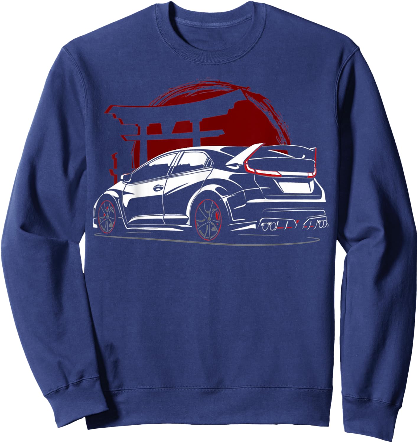 2015 Civic Type R EK Japanese Car Sweatshirt - Sweatshirt | Navy