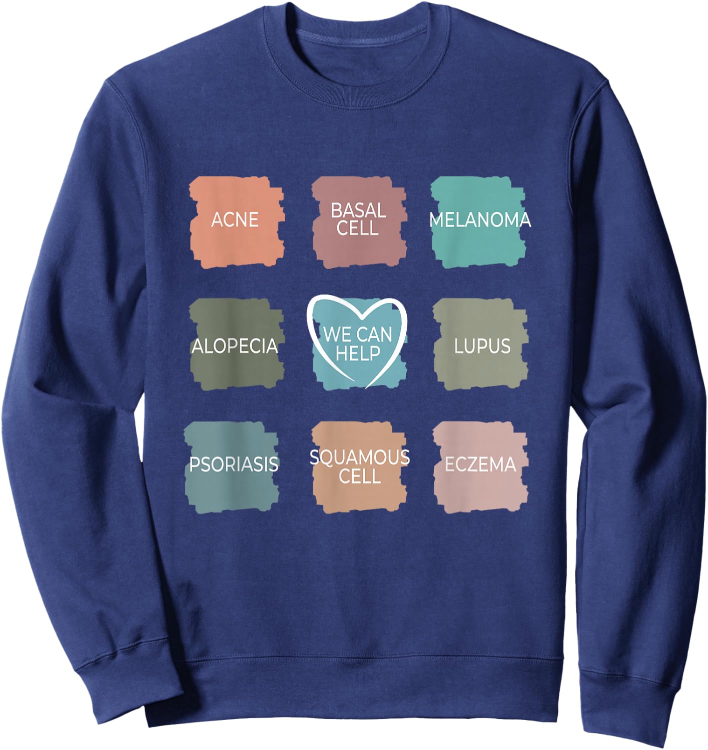 Dermatology Nurse - We Can Help Derm Dermatologist Sweatshirt - Sweatshirt | Navy