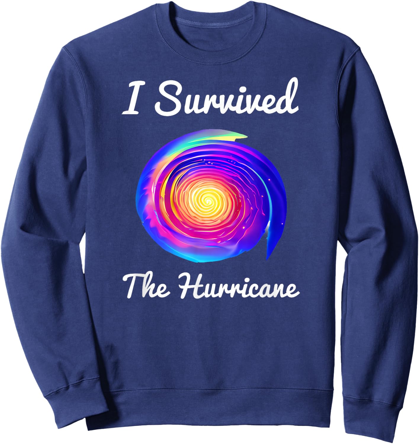 I Survived The Hurricane Sweatshirt - Sweatshirt | Navy