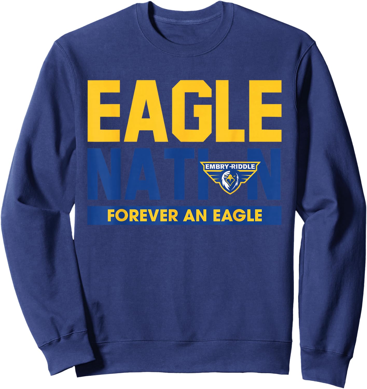 Embry Riddle Eagles | Official NCAA Merch | NCAFEMB04 Sweatshirt - Sweatshirt | Navy