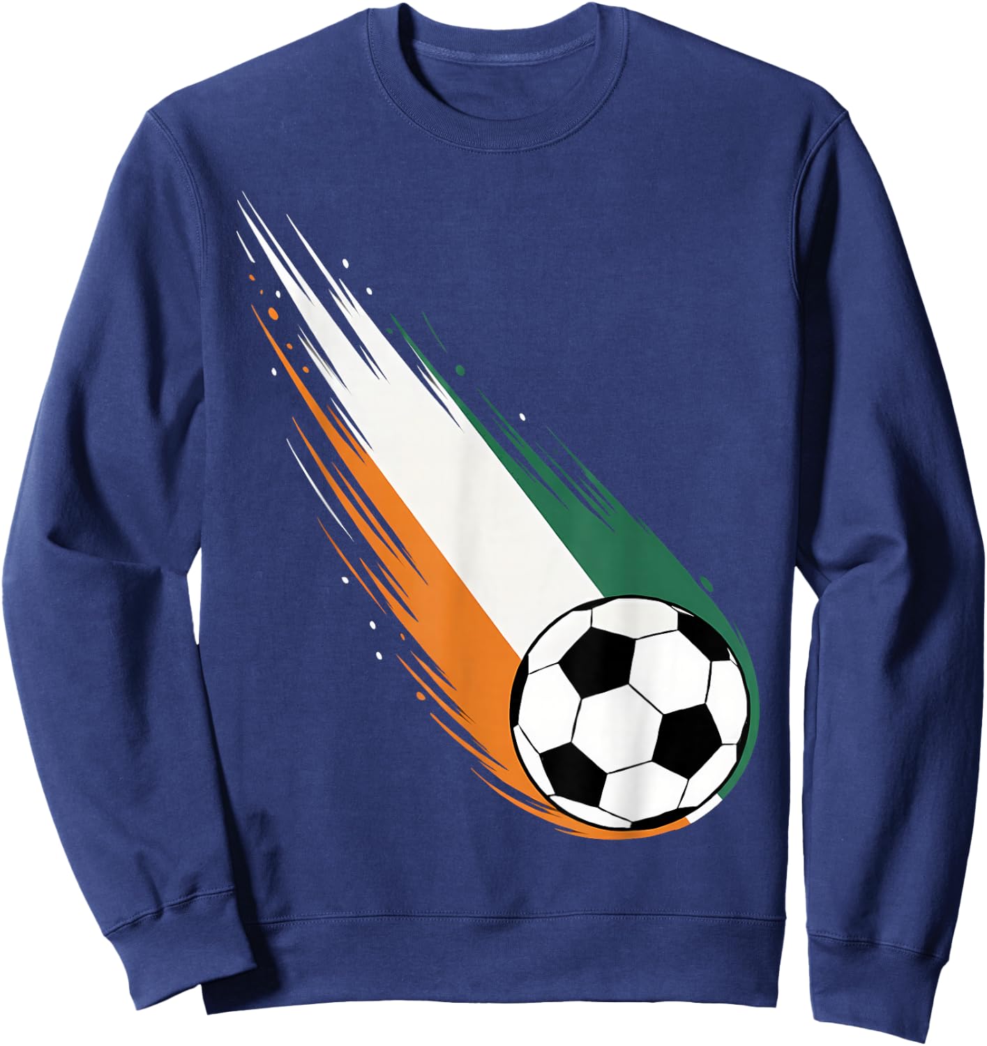 Ivory Coast Flag Graphic Ivory Coast Pride Heritage Sweatshirt - Sweatshirt | Navy
