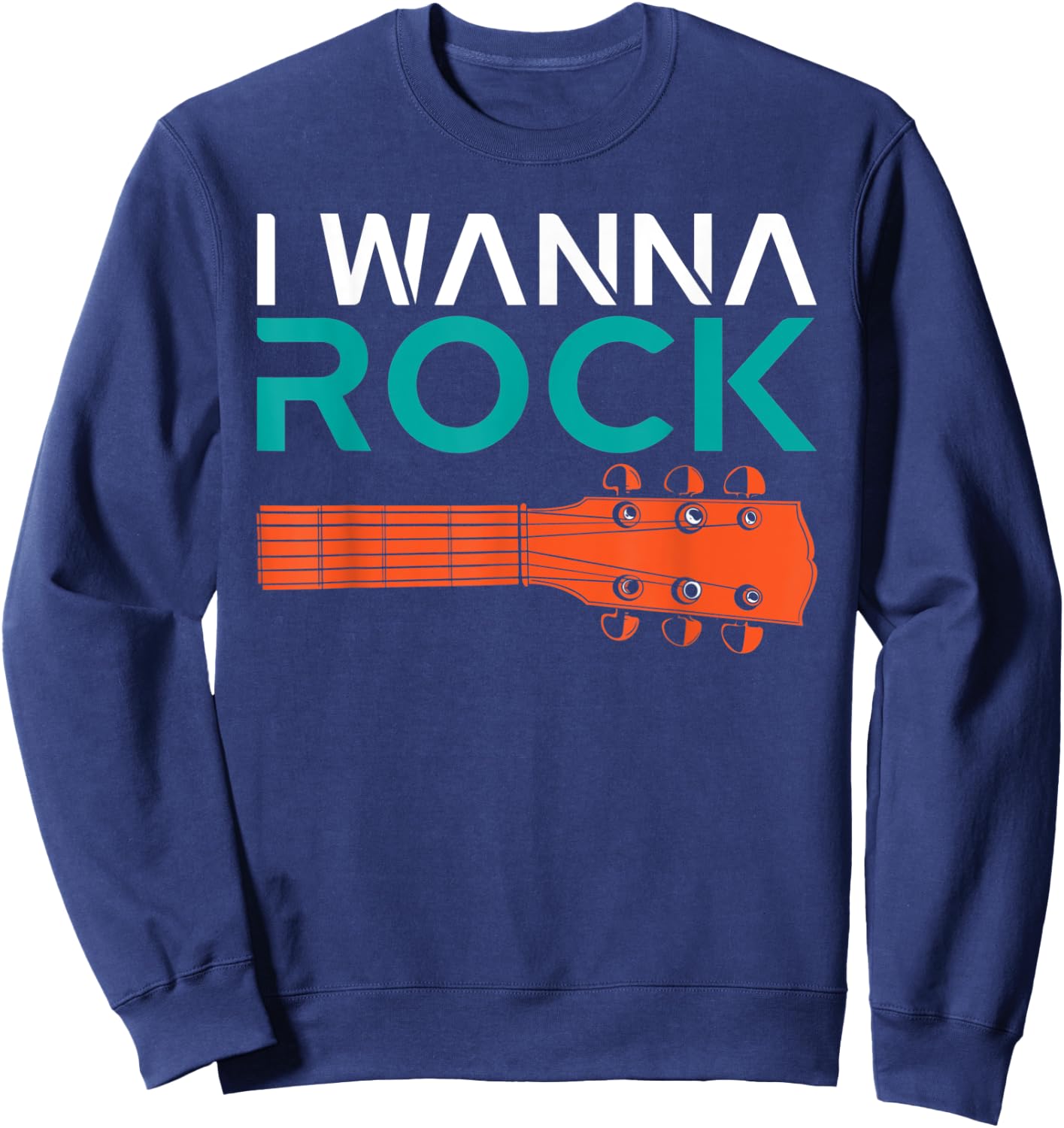 I wanna Rock and Roll Rocker Sweatshirt - Sweatshirt | Navy