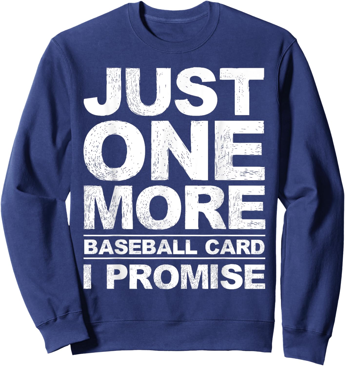 Funny Baseball Art For Baseball Card Collector Men Women Kid Sweatshirt - Sweatshirt | Navy