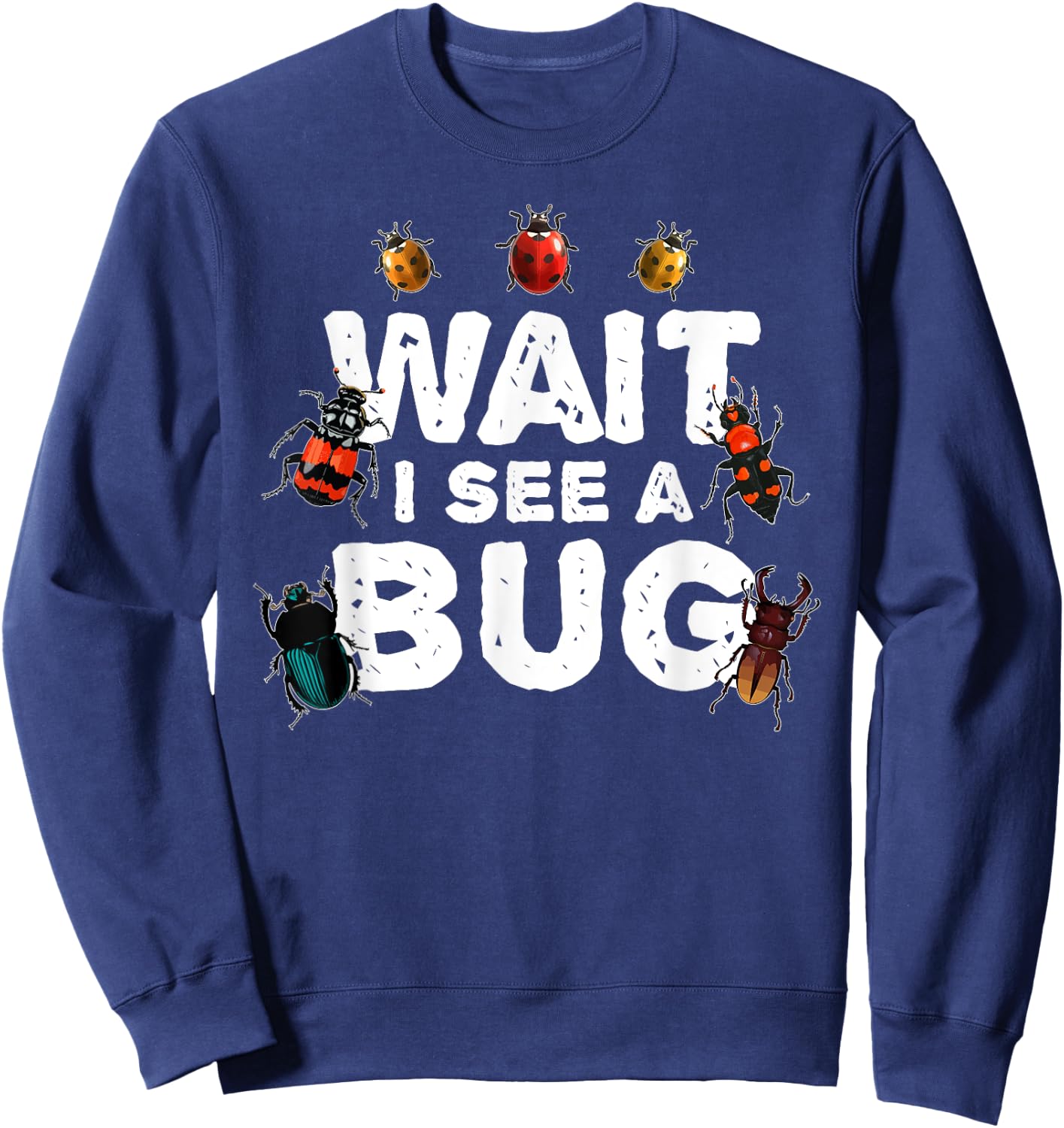 Funny Bug Women Insect Ladybug Science Entomologist Sweatshirt - Sweatshirt | Navy