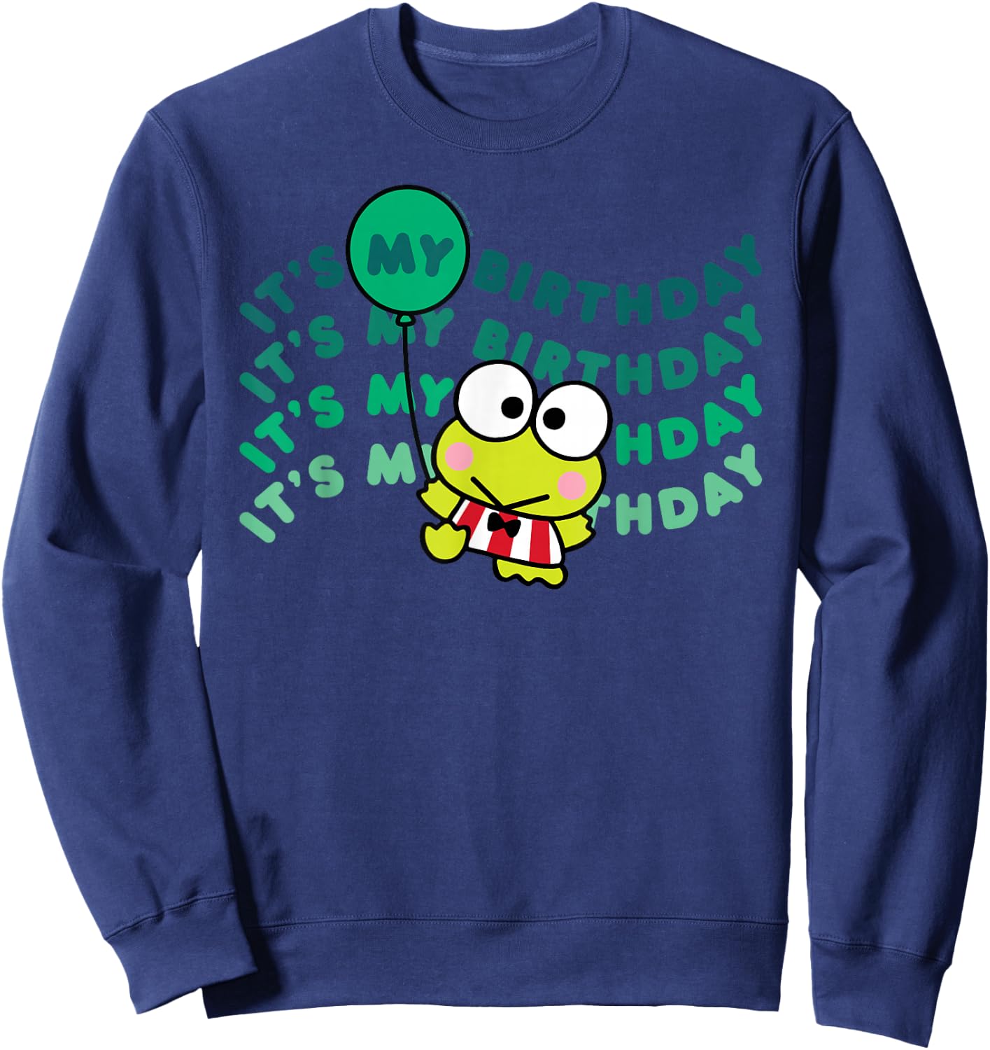 Keroppi It's My Birthday Sweatshirt - Sweatshirt | Navy