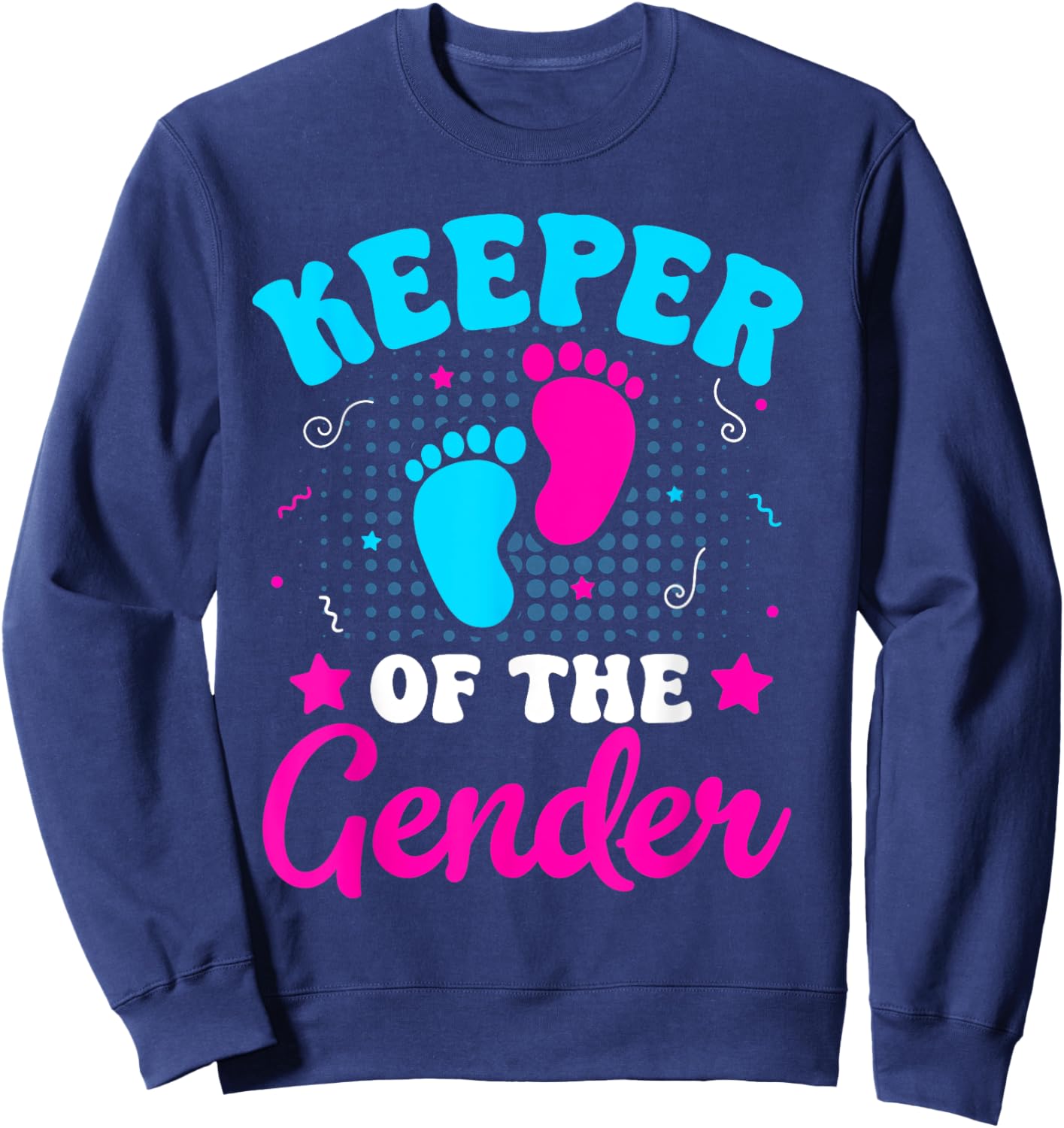 Keeper of the Gender Baby Reveal Sweatshirt - Sweatshirt | Navy
