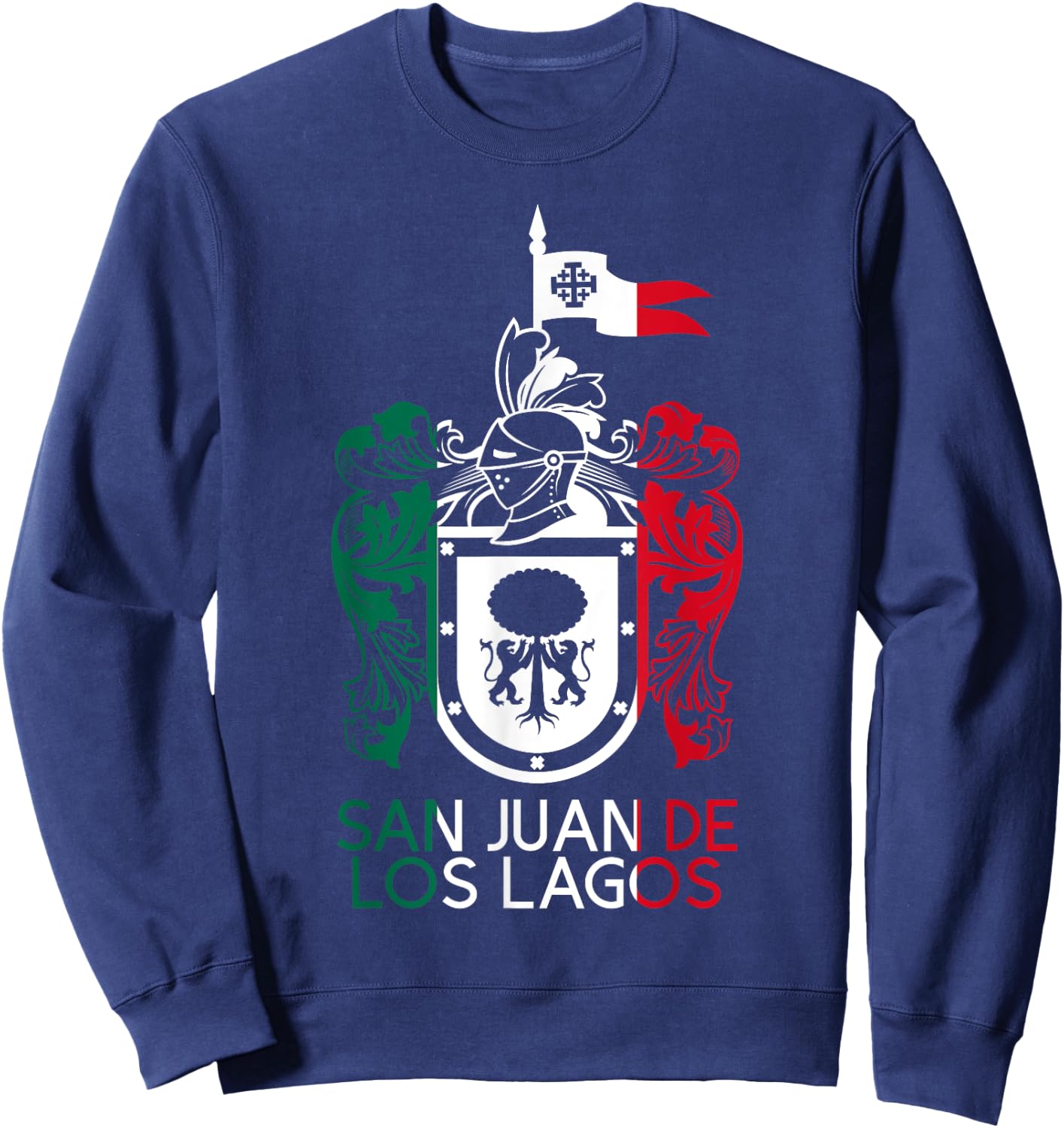 San Juan De Los Lagos Jalisco Estado Mexico Escudo Eagle Sweatshirt - Sweatshirt | Navy