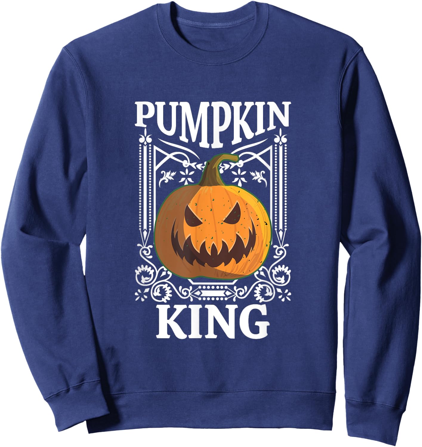 Halloween Pumpkin King Halloween Costume Trick Or Treat Sweatshirt - Sweatshirt | Navy