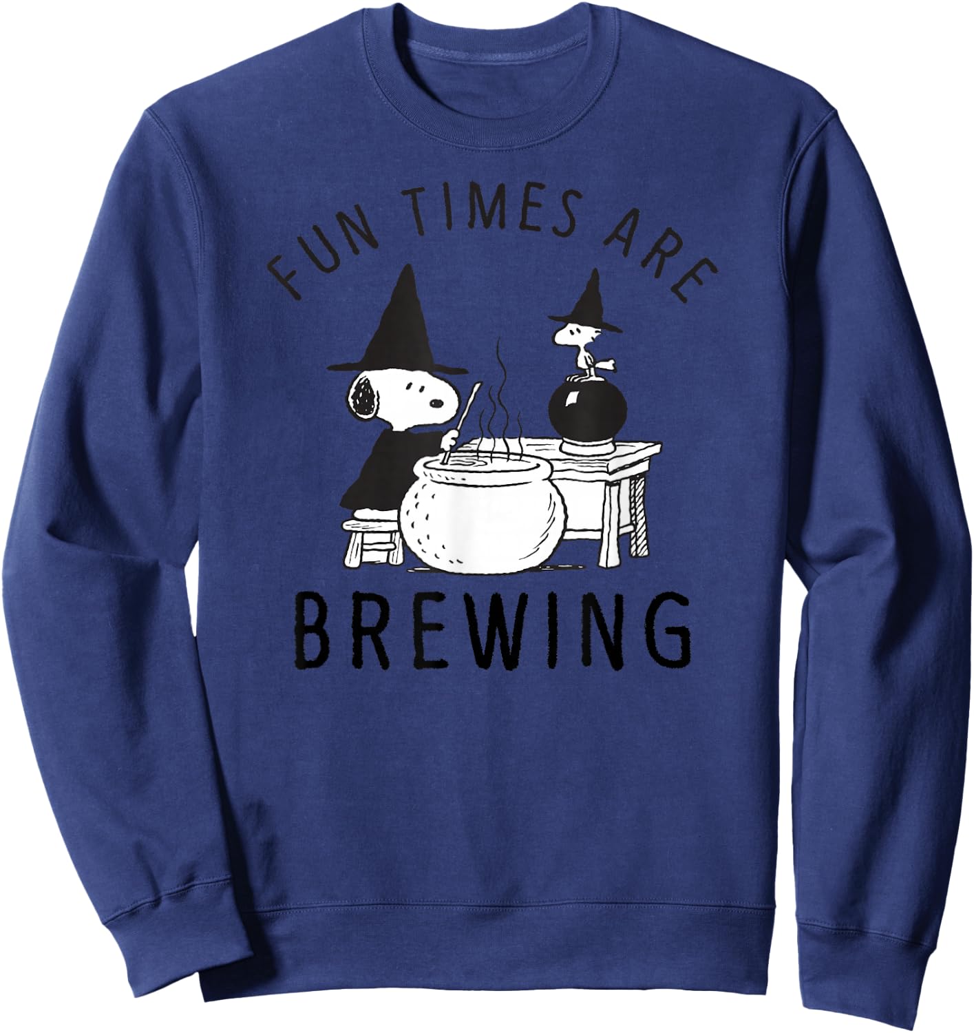 Peanuts Halloween Fun times are Brewing Sweatshirt - Sweatshirt | Navy