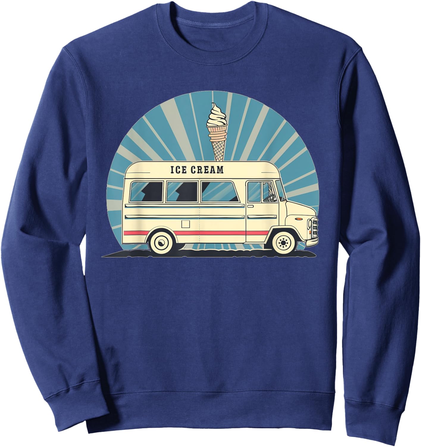 Awesome Ice Cream Truck Costume for Boys and Girls Sweatshirt - Sweatshirt | Navy