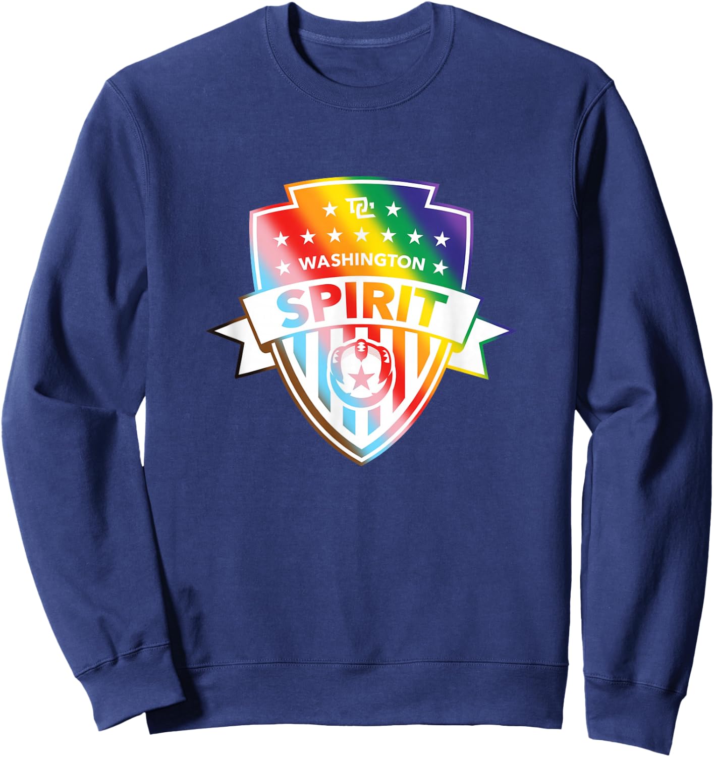 NWSL Washington Spirit Pride Crest Sweatshirt - Sweatshirt | Navy