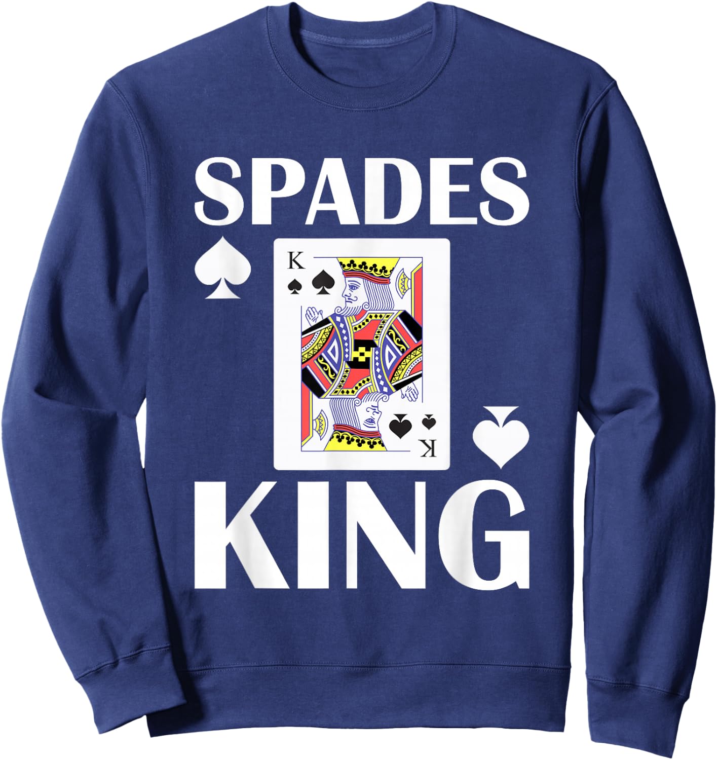 Spades Card Game Card Player Sweatshirt - Sweatshirt | Navy