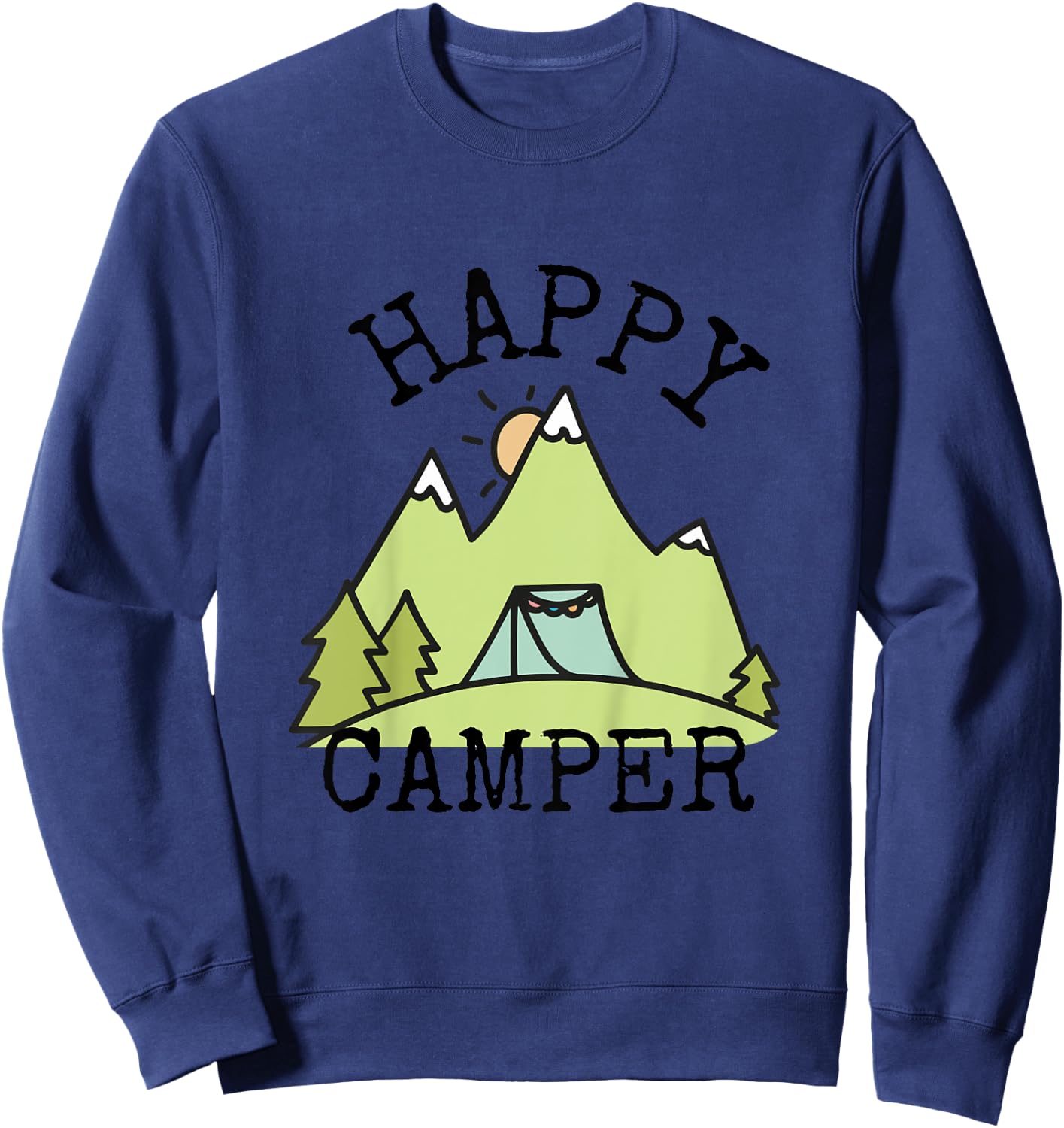 Kids Happy Camper Youth Sweatshirt - Sweatshirt | Navy