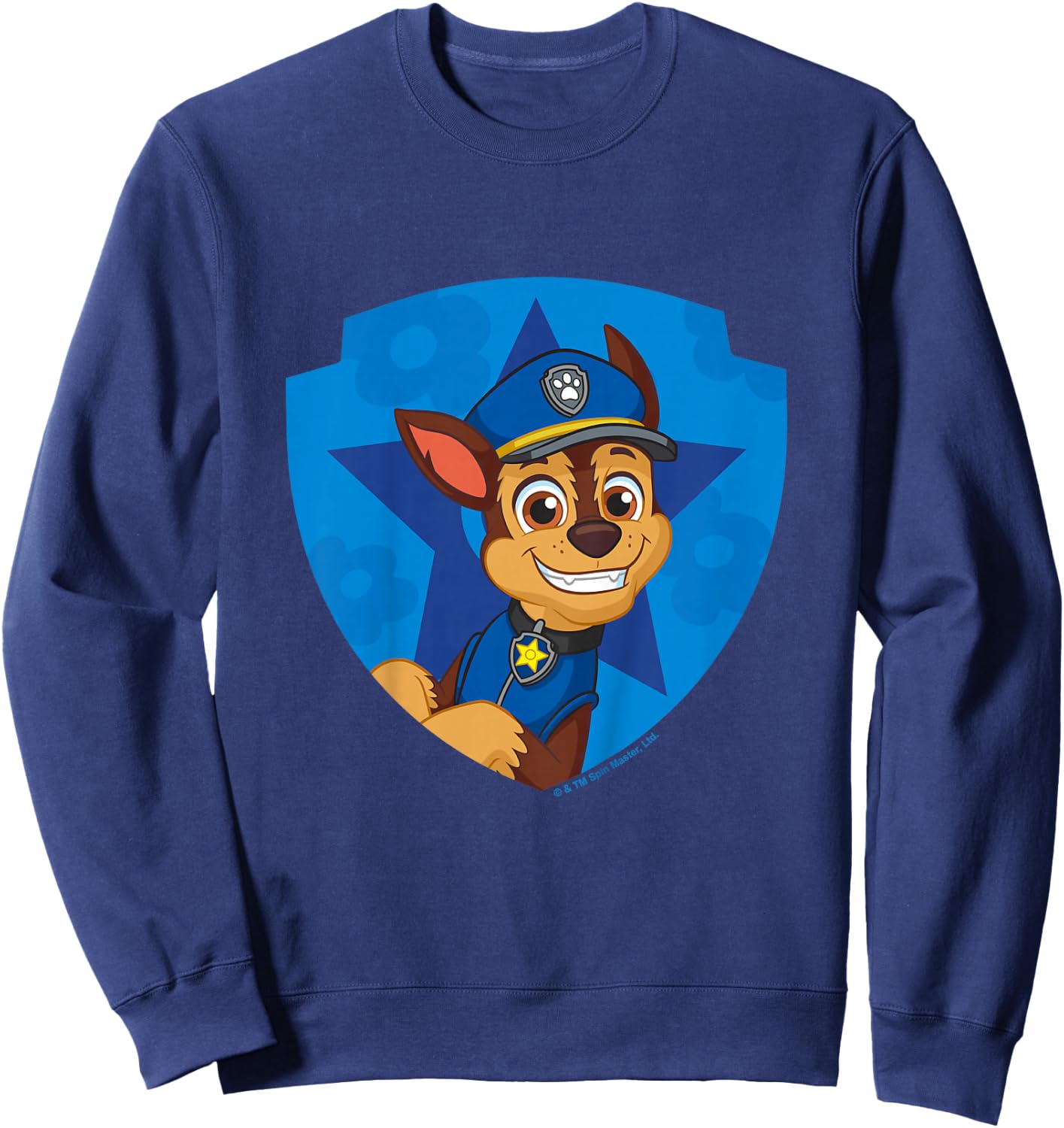 PAW Patrol Chase Big Chest Shield Emblem Sweatshirt - Sweatshirt | Navy