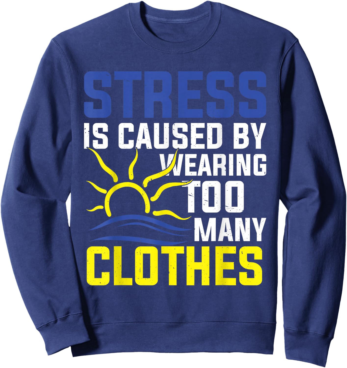 Nakedness Nudist Camp Symbol Naturist Naked Nudism Sweatshirt - Sweatshirt | Navy