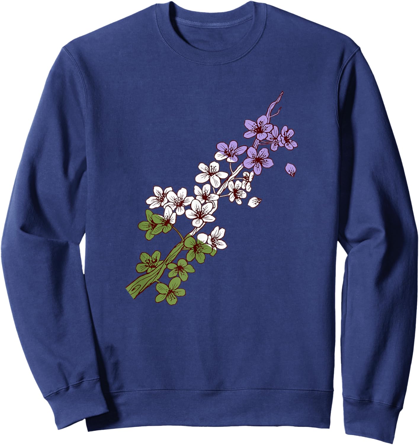 Subtle Genderqueer Pride Flower LGBT Queer Gay Flag Sweatshirt - Sweatshirt | Navy