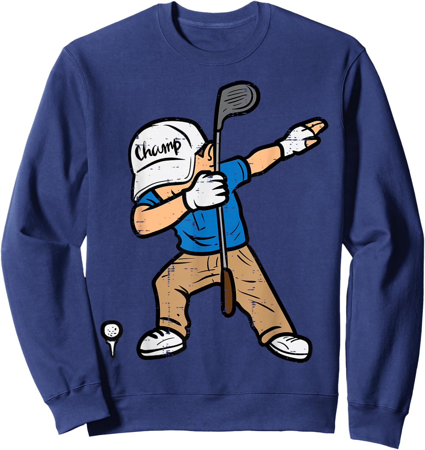 Dabbing Golfer Funny Golfing Golfer Dad Men Boys Kids Youth Sweatshirt - Sweatshirt | Navy