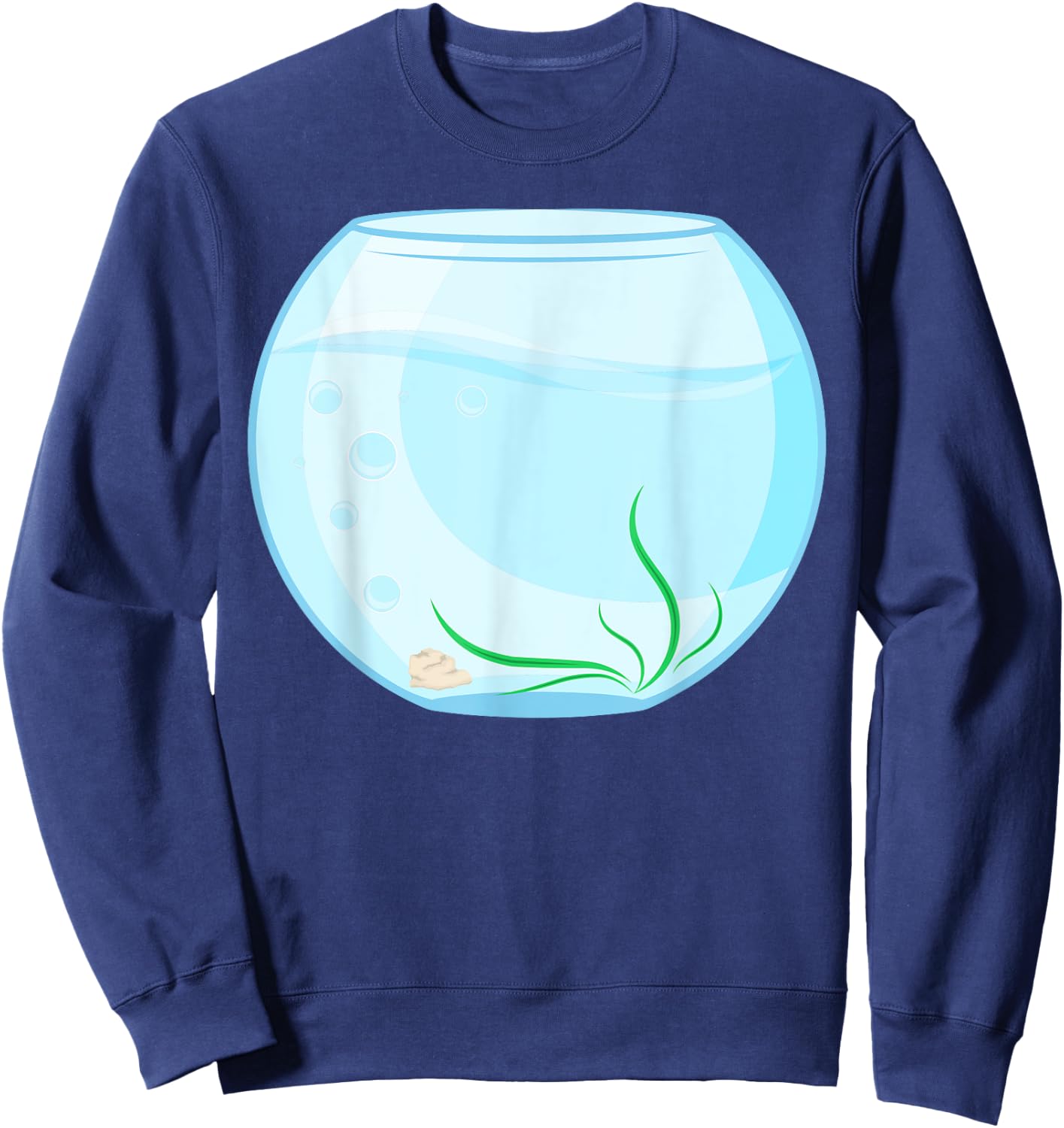 Funny Fish Bowl Costume Sweatshirt - Sweatshirt | Navy