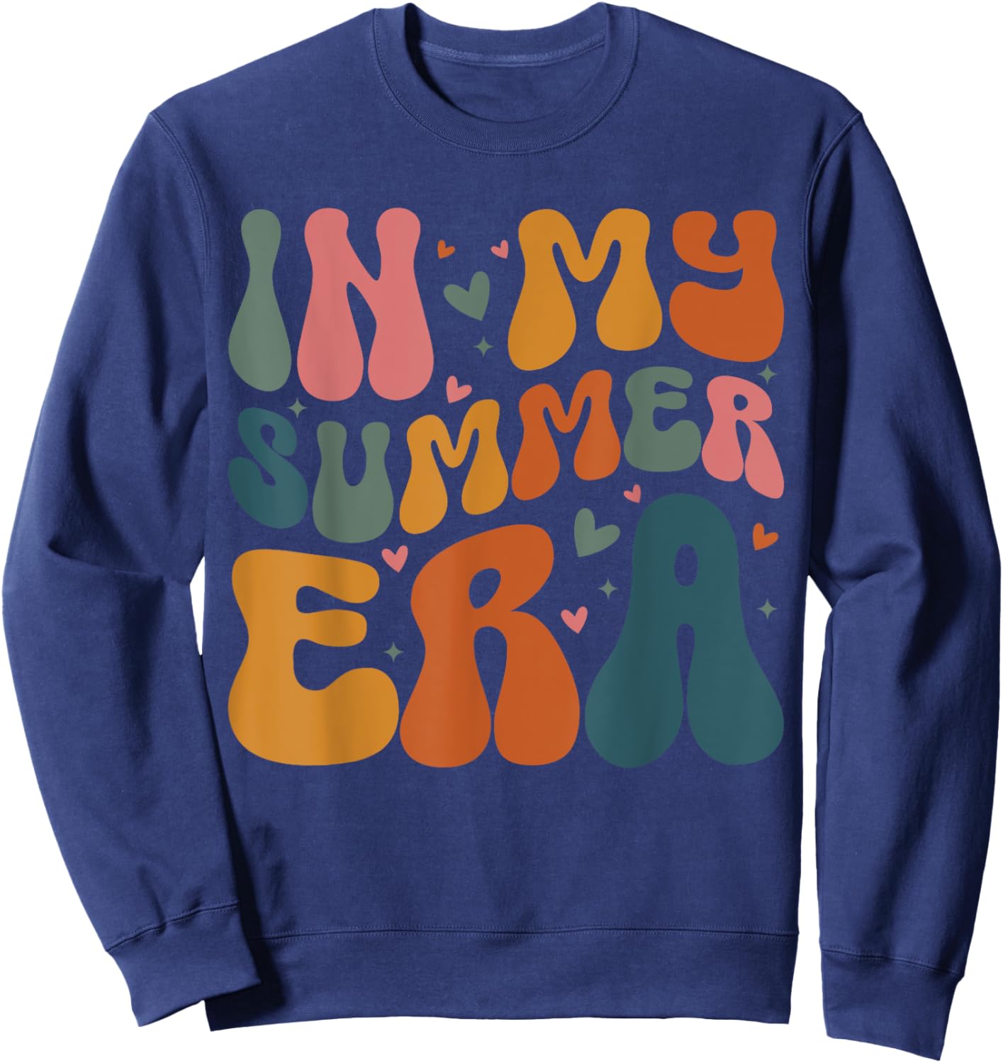 In My Summer Era Happy Last Day of School Teacher Kids Sweatshirt - Sweatshirt | Navy