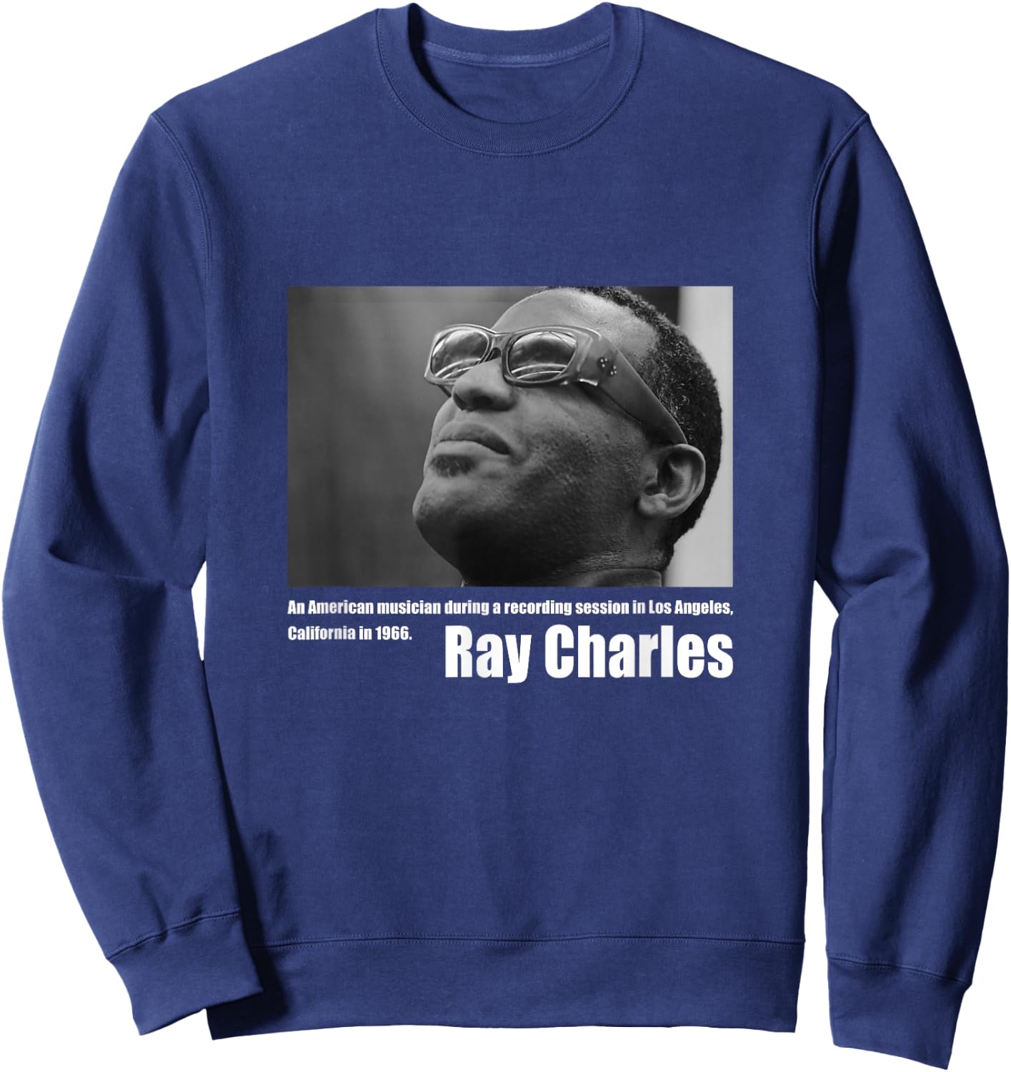 Ray Charles_001 Sweatshirt - Sweatshirt | Navy