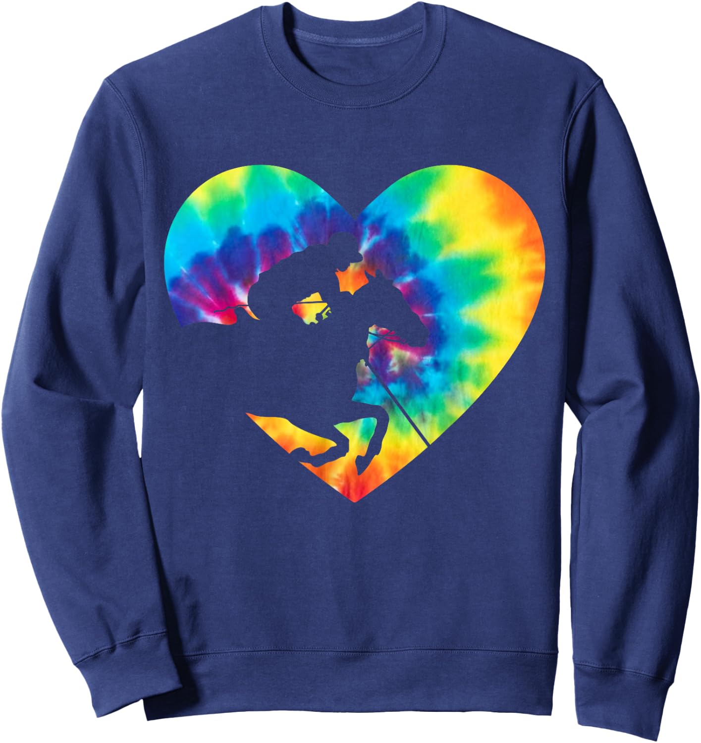 Polo Players Horseback Riding Horse Equestrian Sports Sweatshirt - Sweatshirt | Navy