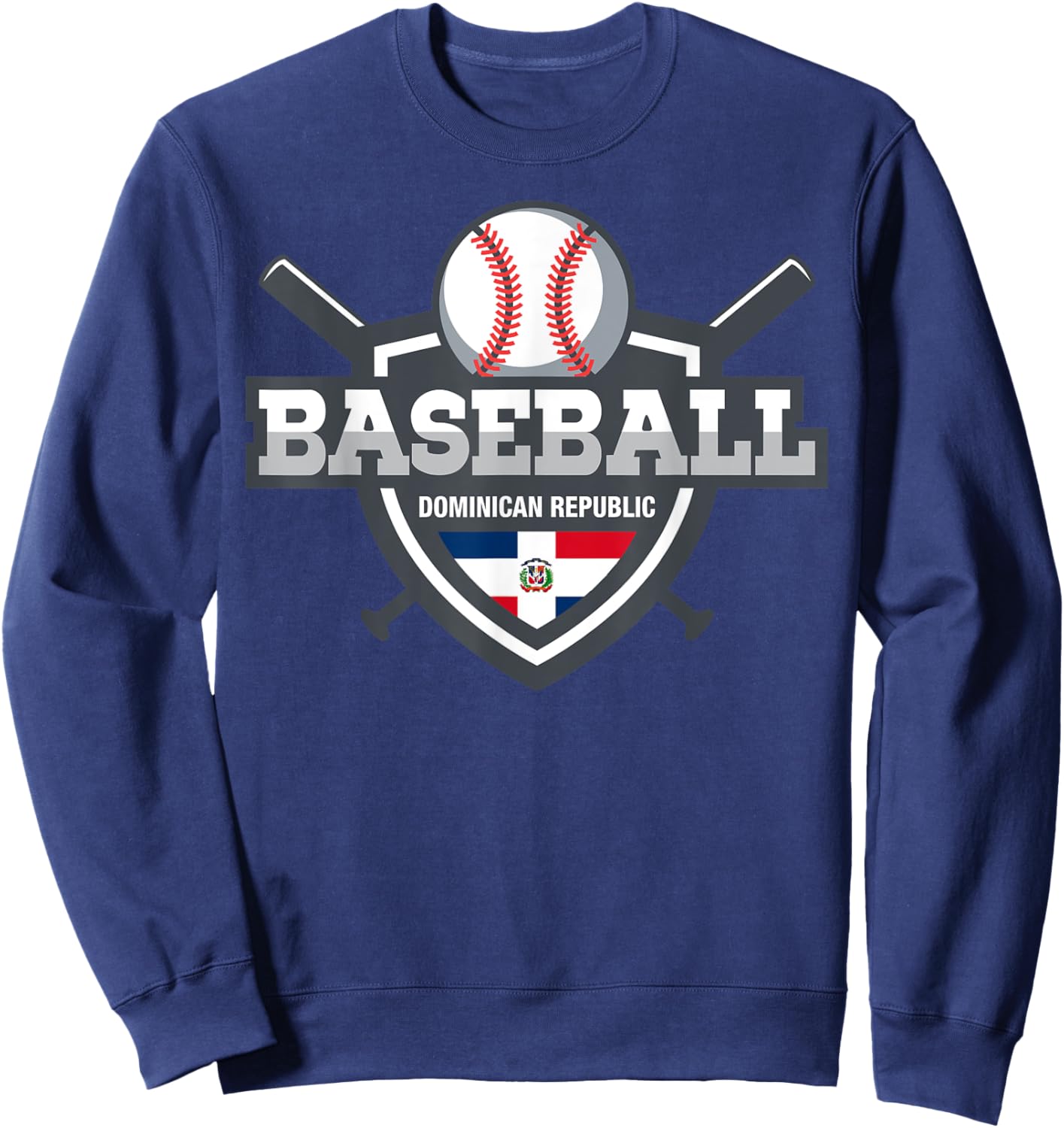 Dominican Republic Baseball T design Sweatshirt - Sweatshirt | Navy