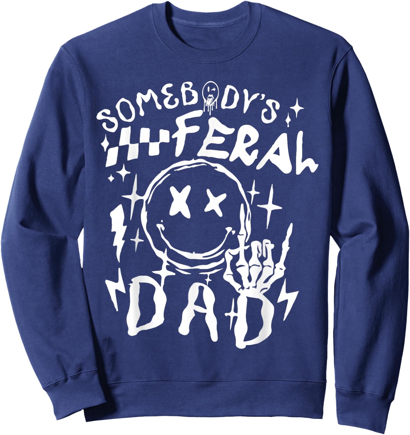 Somebodys-feral-dad Sweatshirt - Sweatshirt | Navy