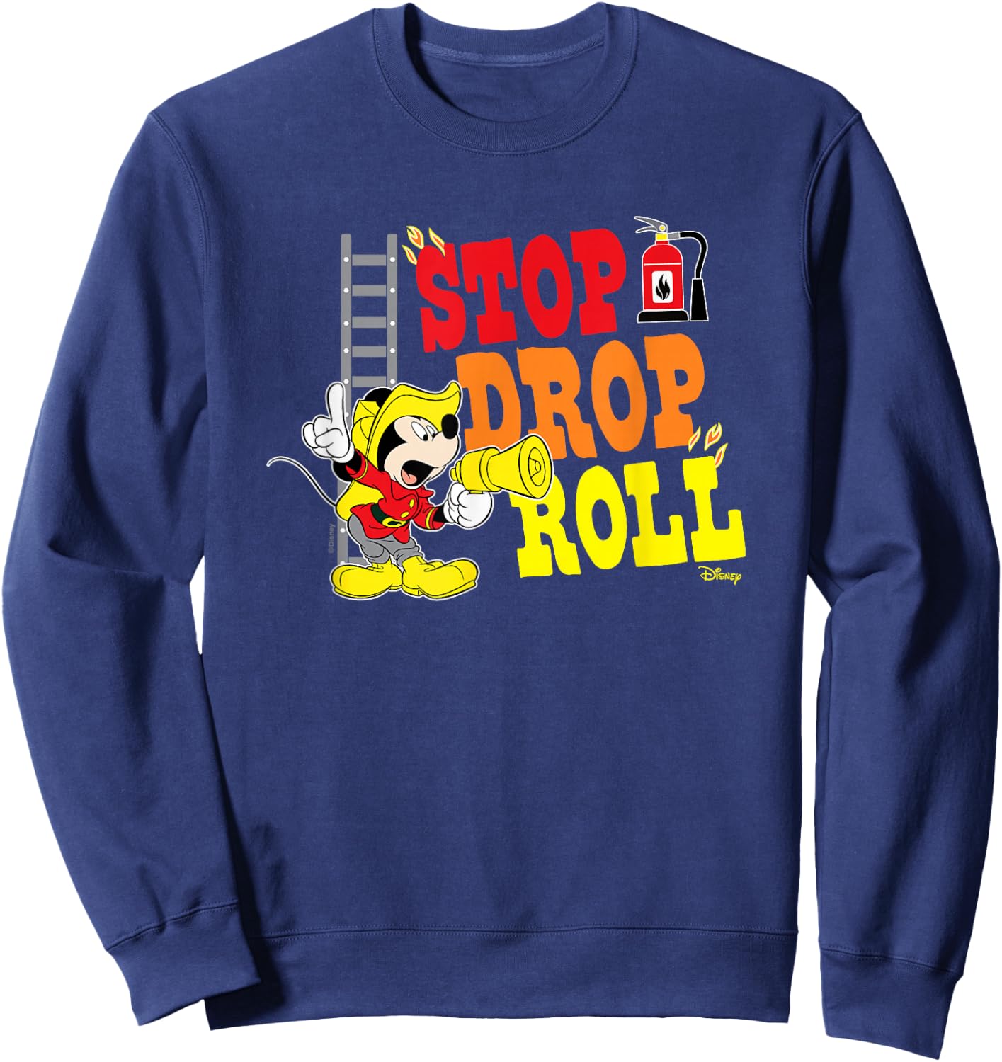 Mickey - Stop Drop Roll Sweatshirt - Sweatshirt | Navy