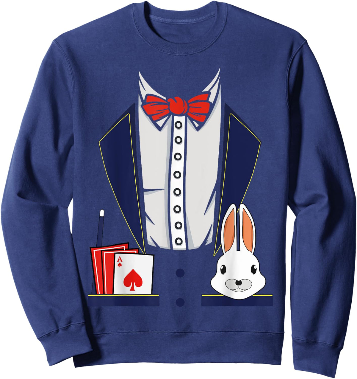 Magician Costume Halloween Magic Show Men Women Kids Boys Sweatshirt - Sweatshirt | Navy