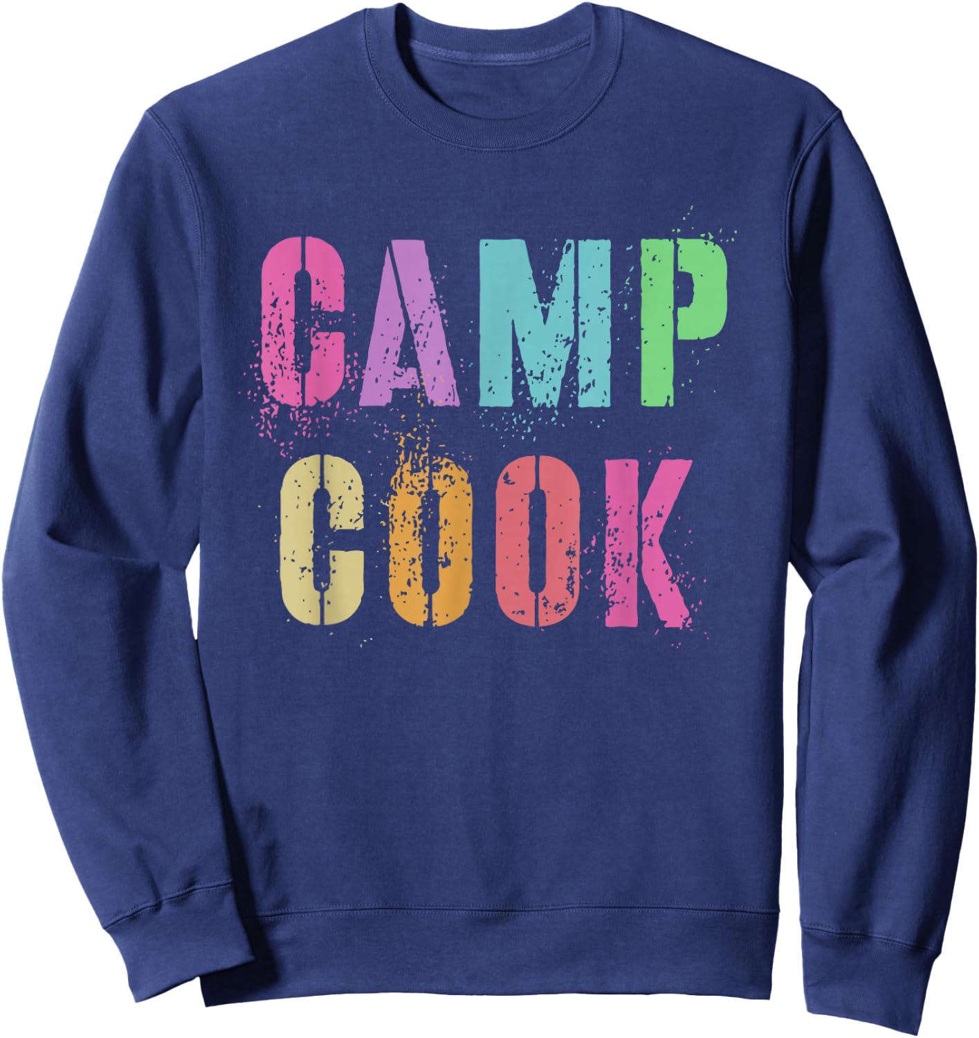 Kids CAMP COOK Chef Camping Cooking Team Vintage Baker Squad Sweatshirt - Sweatshirt | Navy
