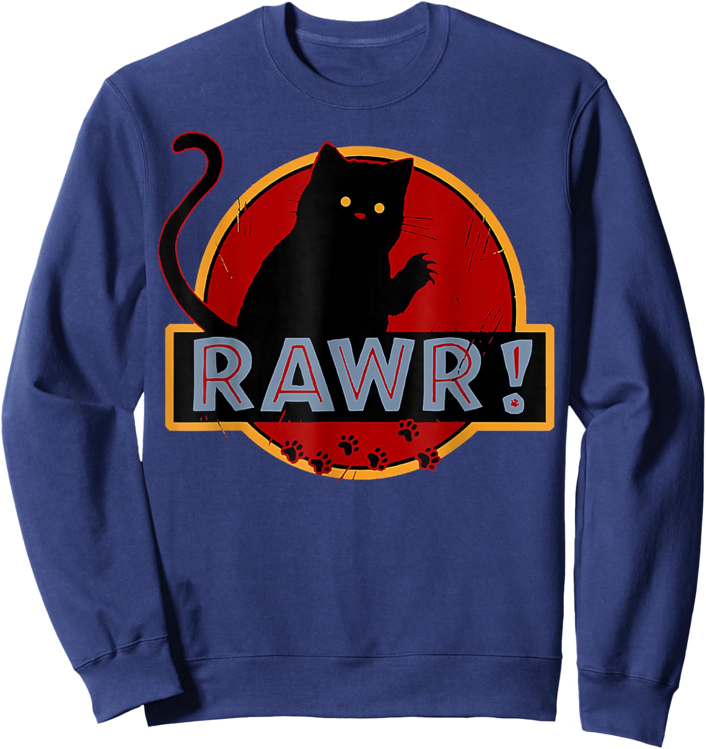 Awesome C.at Rawr Sweatshirt - Sweatshirt | Navy