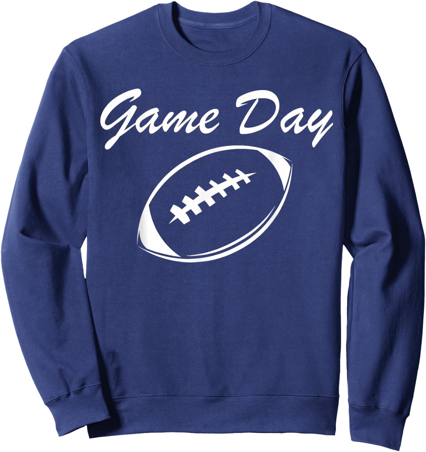 Game Day Football Shirts Cute Girls Kids Toddler Sweatshirt - Sweatshirt | Navy