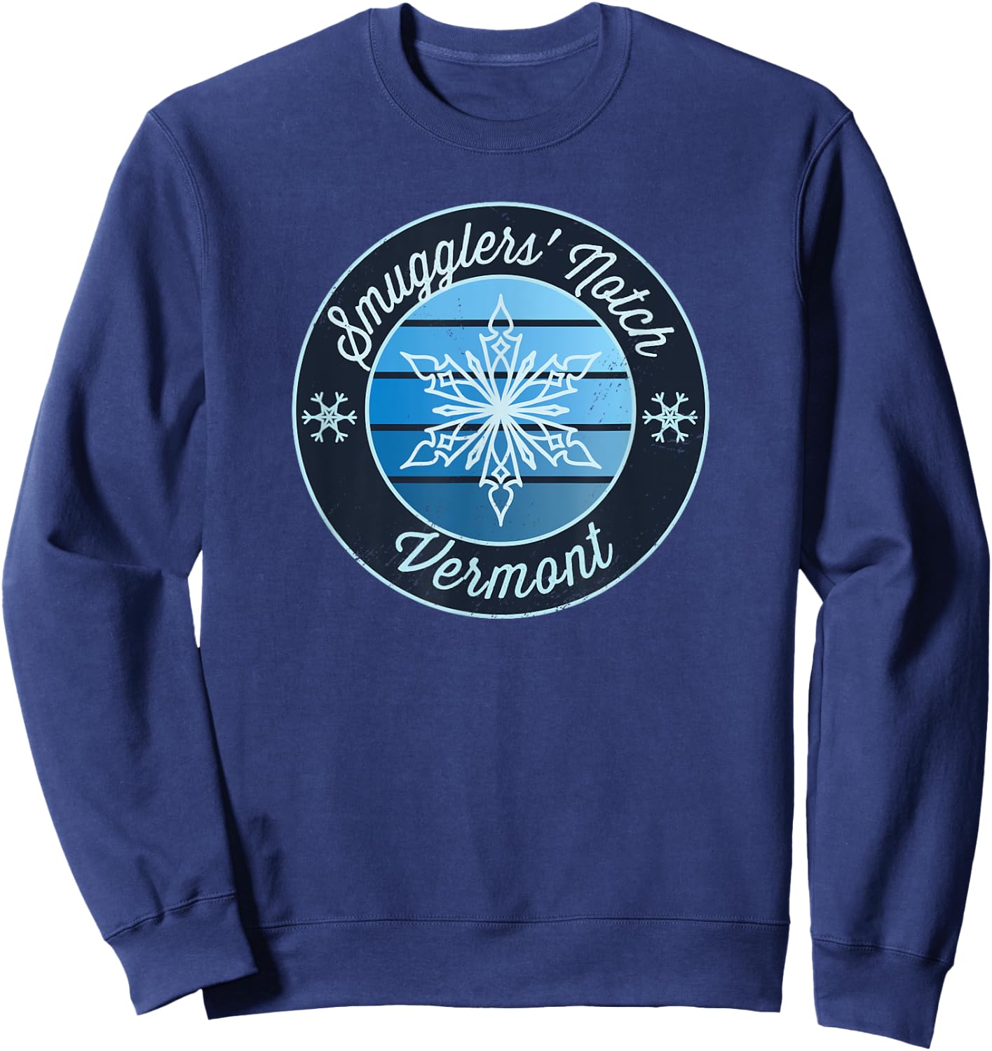 Smugglers' Notch Vermont VT Ski Souvenir Snow Graphic Sweatshirt - Sweatshirt | Navy