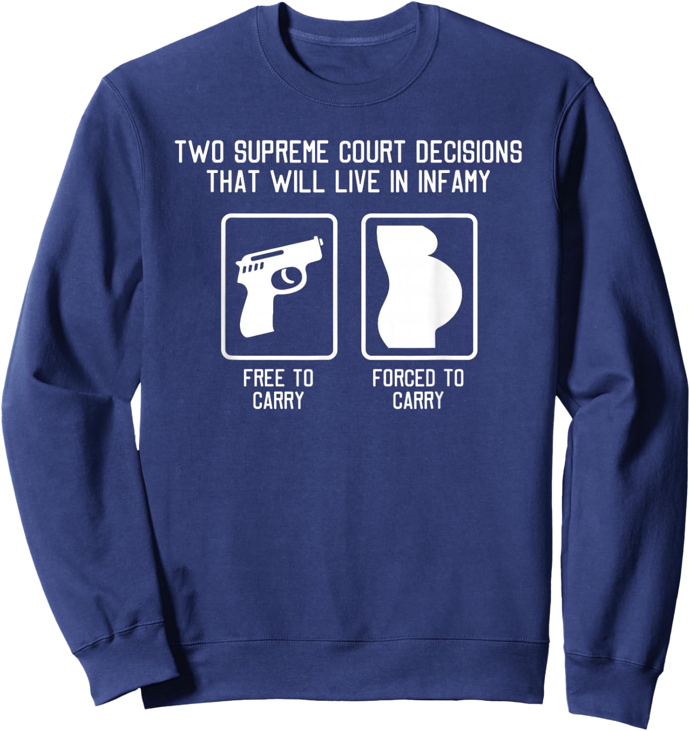 Supreme Court Decisions SCOTUS Sweatshirt - Sweatshirt | Navy
