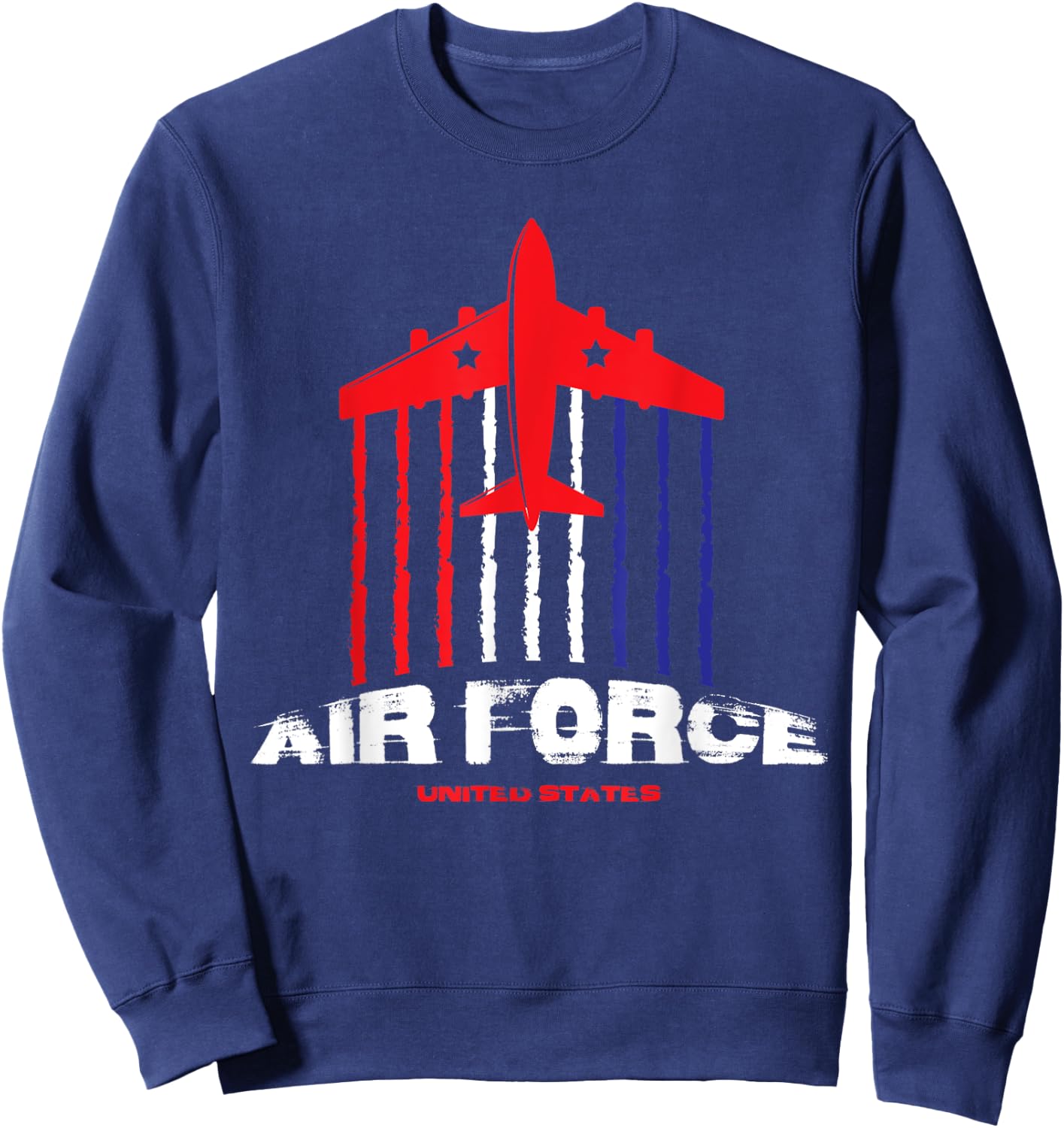 Air Force US Veterans 4th of July T shirt American Flag Sweatshirt - Sweatshirt | Navy