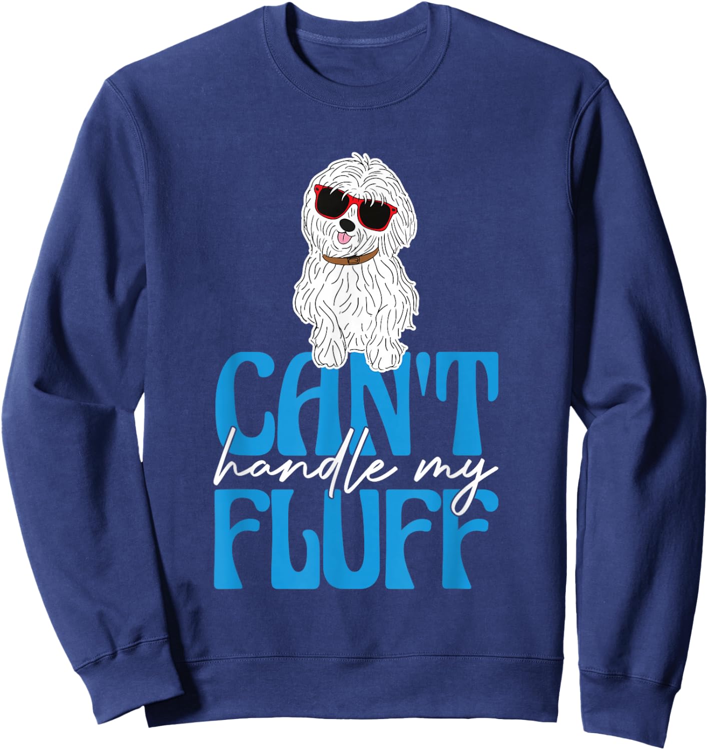 Coton De Tulear Lover Dog Owner Funny Coton De Tulear Men Women Girls Kids Sweatshirt - Sweatshirt | Navy