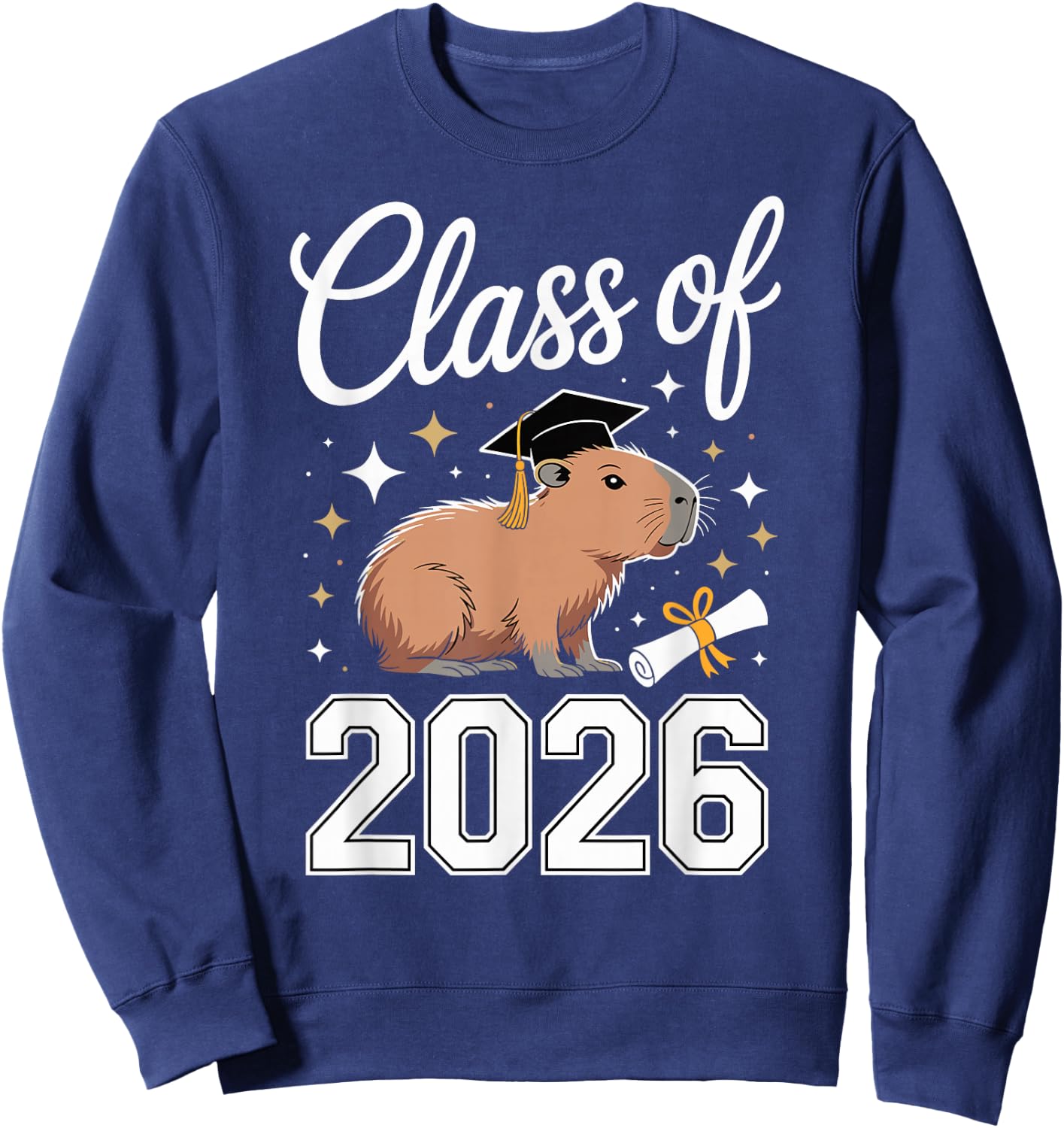 Capybara Graduation Sweatshirt - Sweatshirt | Navy