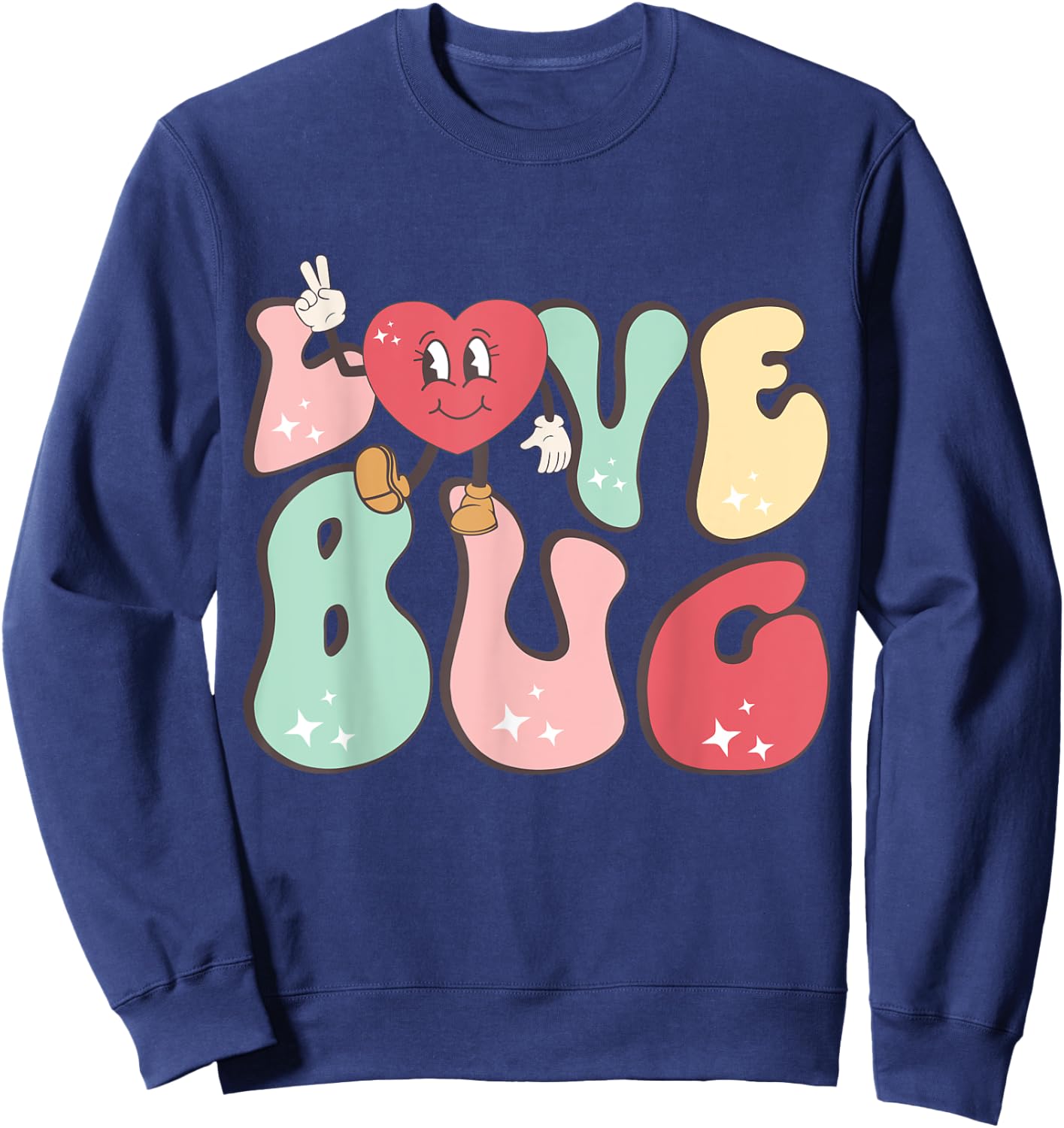Cute LoveBug Adorable Bug Design Sweatshirt - Sweatshirt | Navy