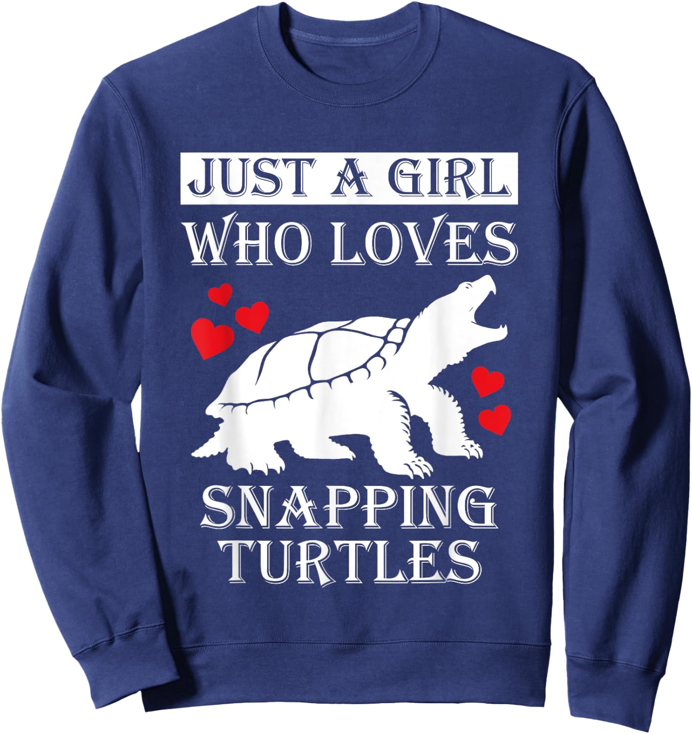 Stealthy Predator - Snapping Turtle | Funny Snapping Turtle Sweatshirt - Sweatshirt | Navy