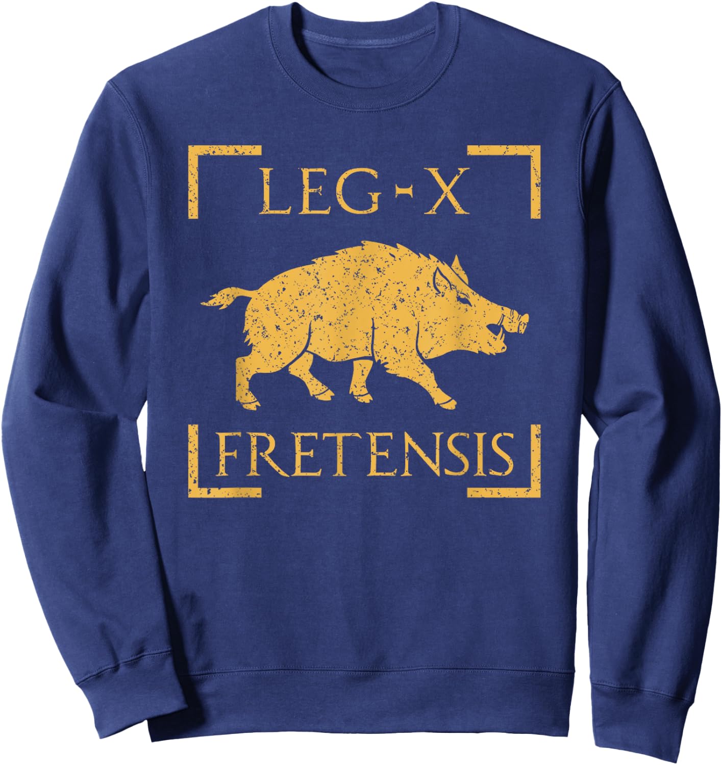 Legio X Fretensis Boar Emblem Roman Legion Sweatshirt - Sweatshirt | Navy