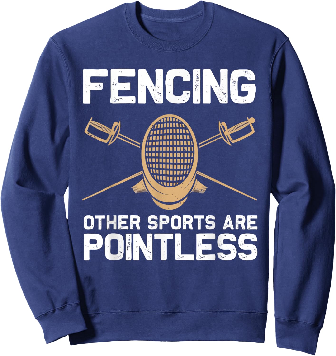 Funny Fencing Design Women Kids Fencing Sport Fencer Sweatshirt - Sweatshirt | Navy