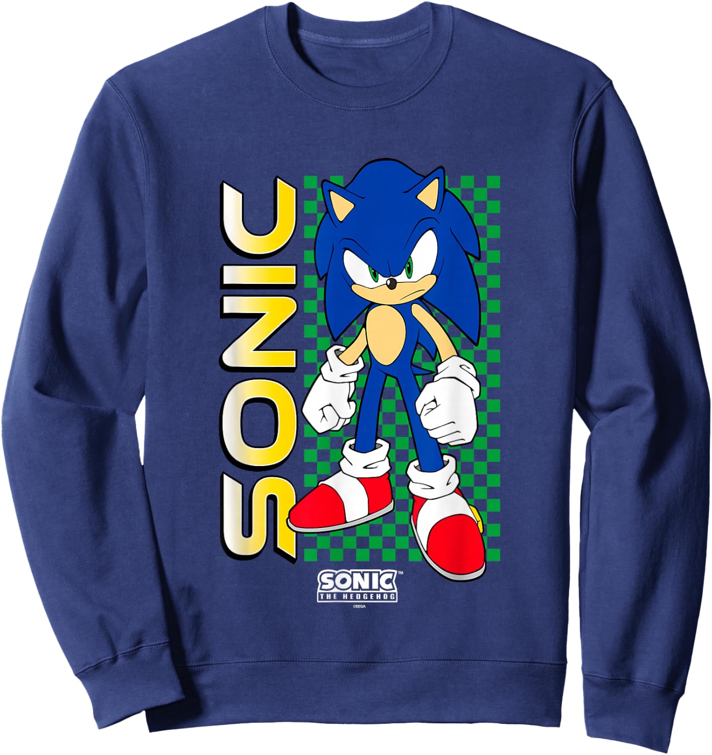 Sonic The Hedgehog Ready for Action Heroic Pose Sweatshirt - Sweatshirt | Navy