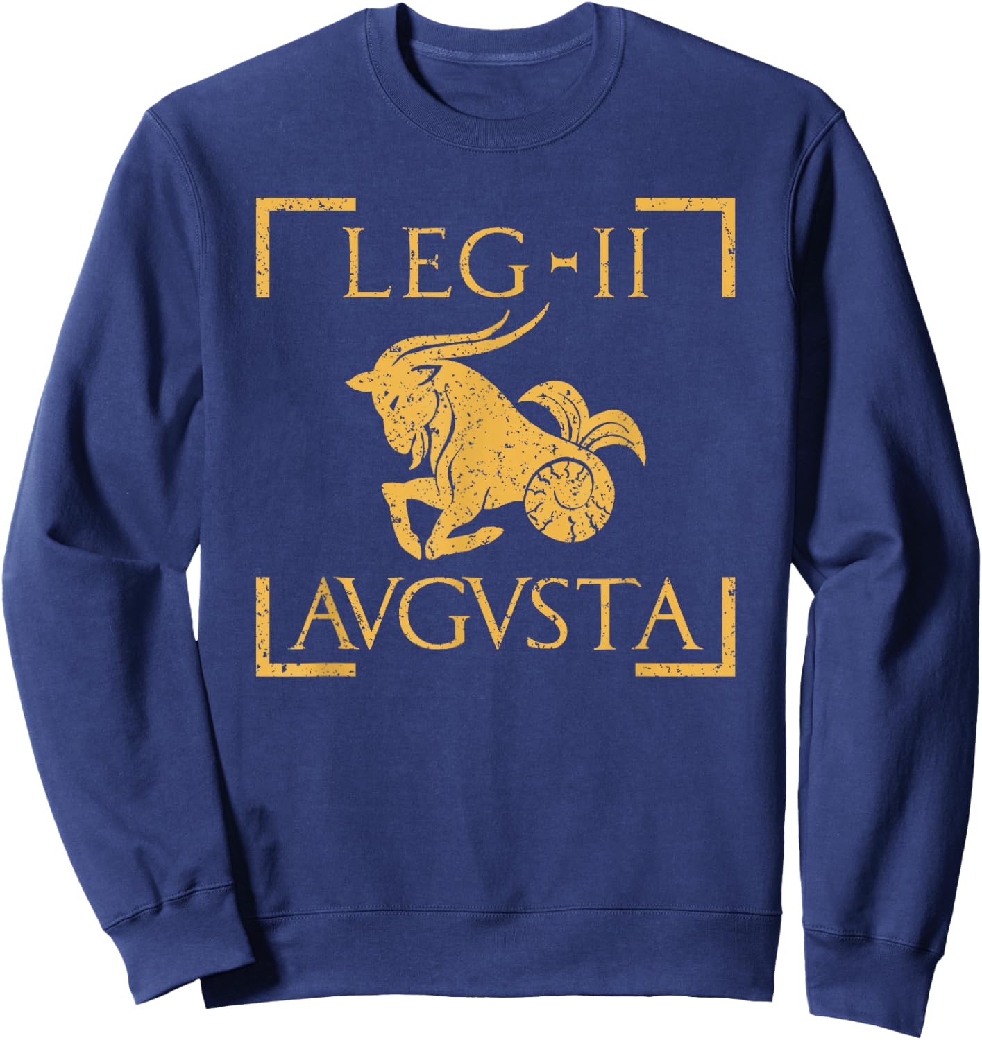 Legio II Augusta Capricornus Emblem Roman Legion Sweatshirt - Sweatshirt | Navy