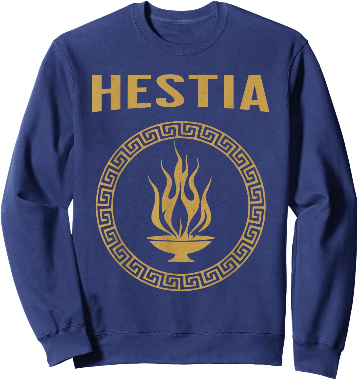 Hestia Greek Goddess Symbol Sweatshirt - Sweatshirt | Navy