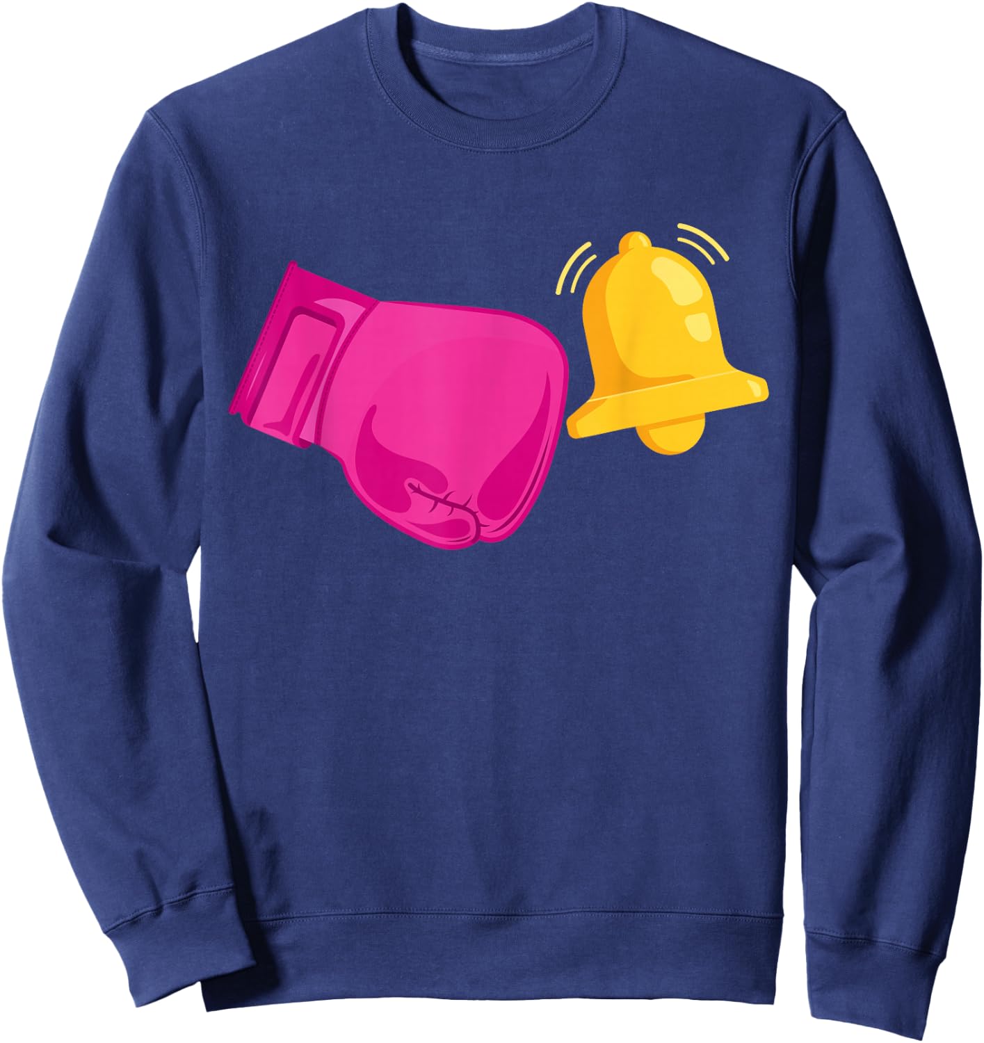 Last Chemo Ring The Bell And Run Like Hell Breast Cancer Sweatshirt - Sweatshirt | Navy
